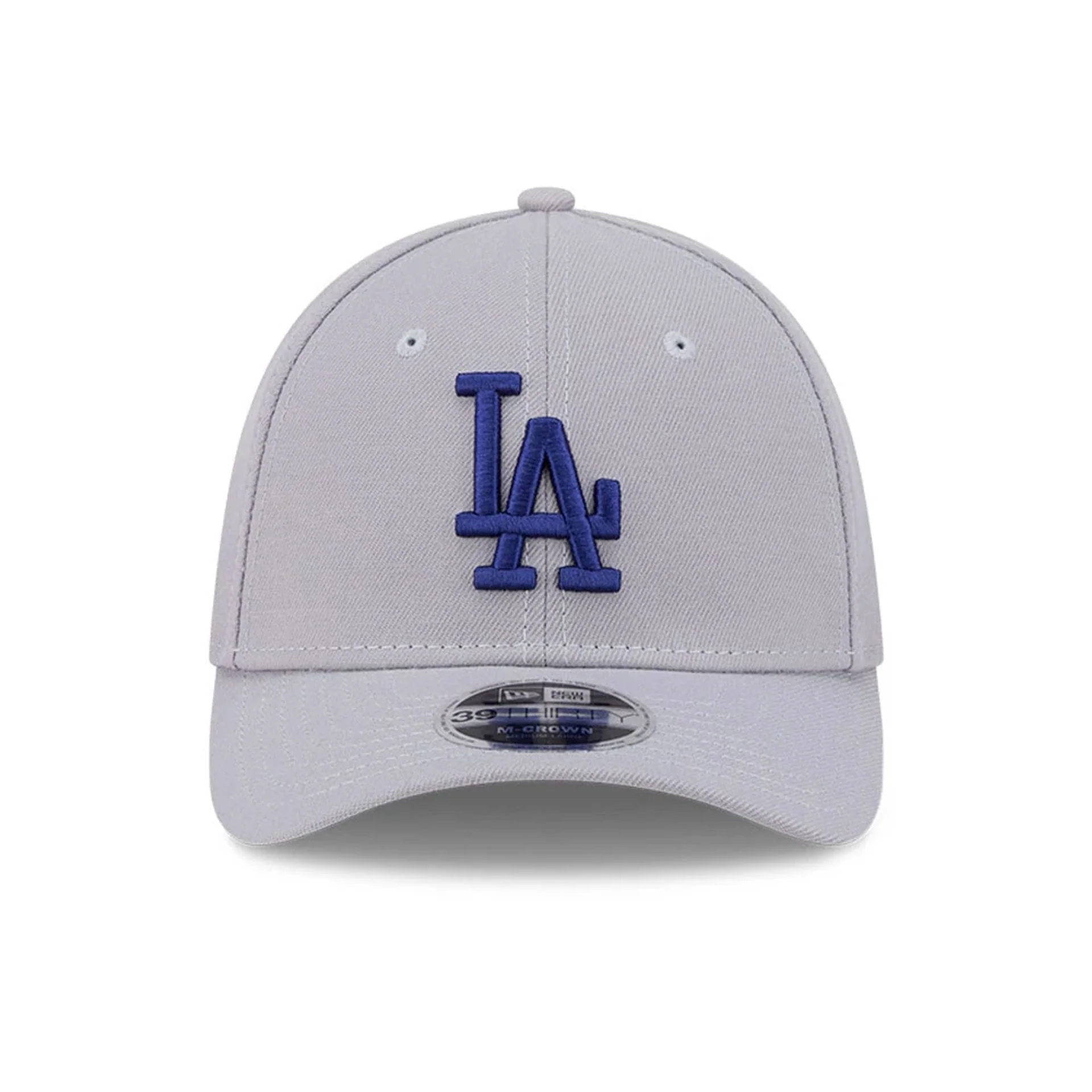 LA Dodgers MLB Grey 39THIRTY M-Crown Stretch Fit Cap - Image 2