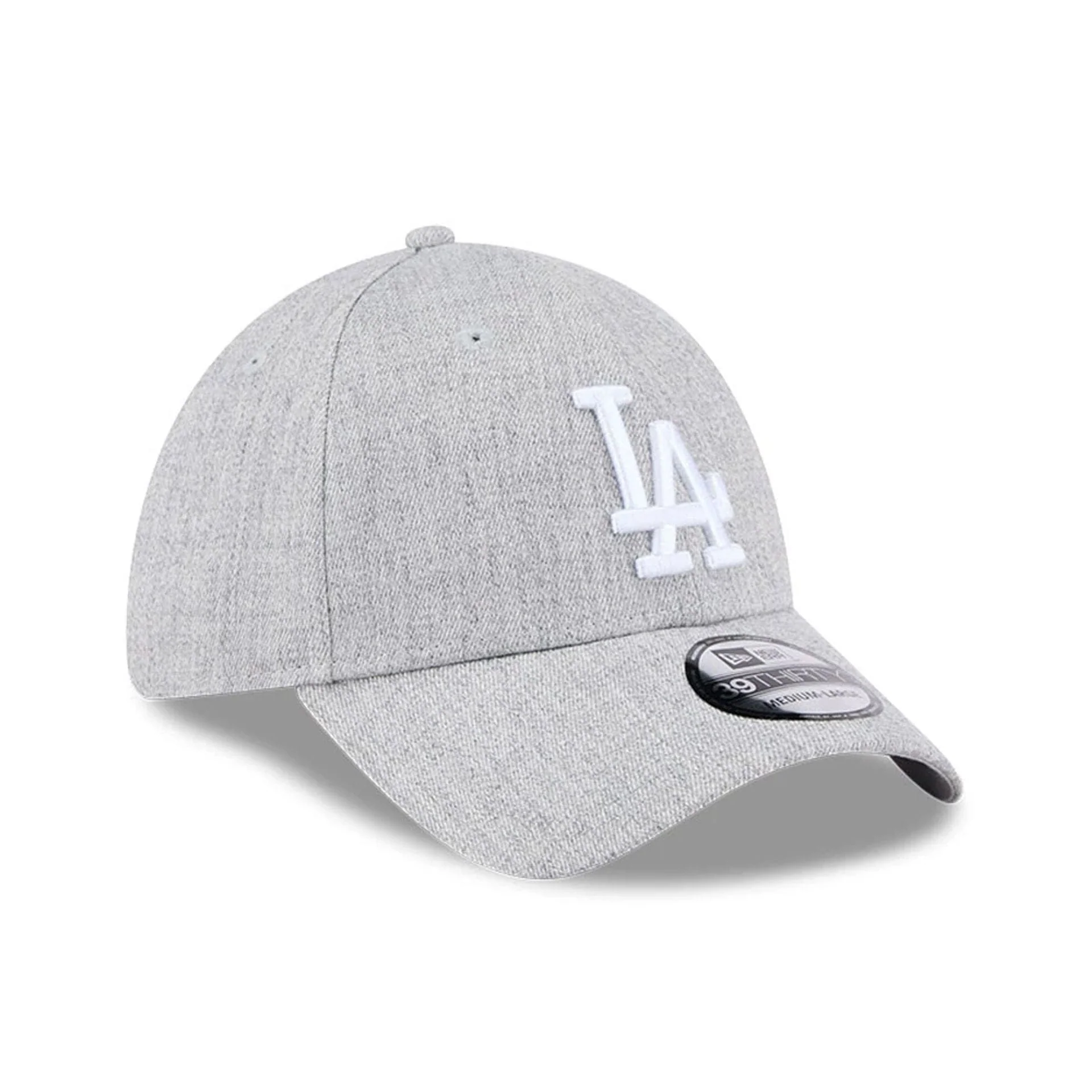 LA Dodgers MLB Heather Grey 39THIRTY Stretch Fit Cap - Image 3