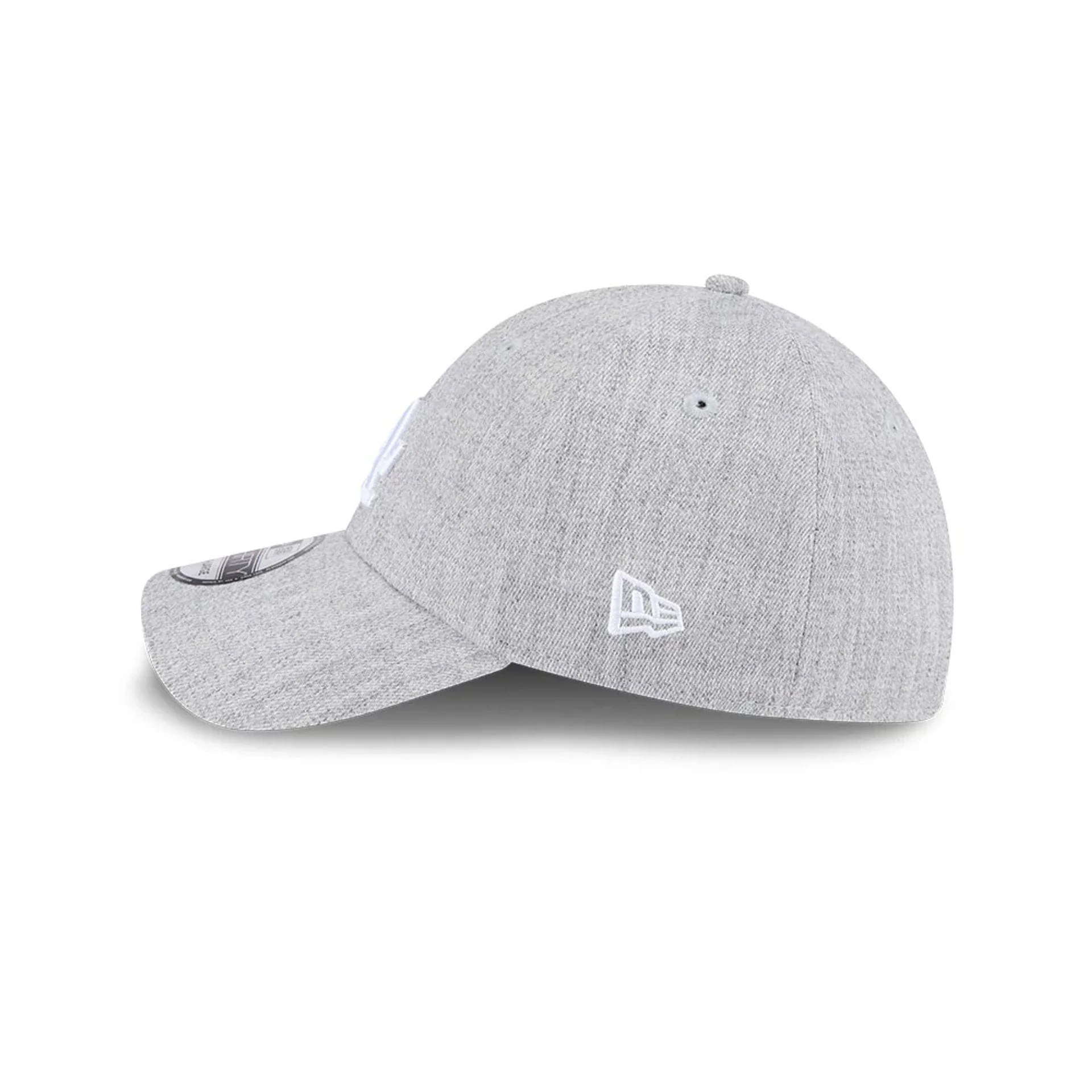 LA Dodgers MLB Heather Grey 39THIRTY Stretch Fit Cap - Image 4