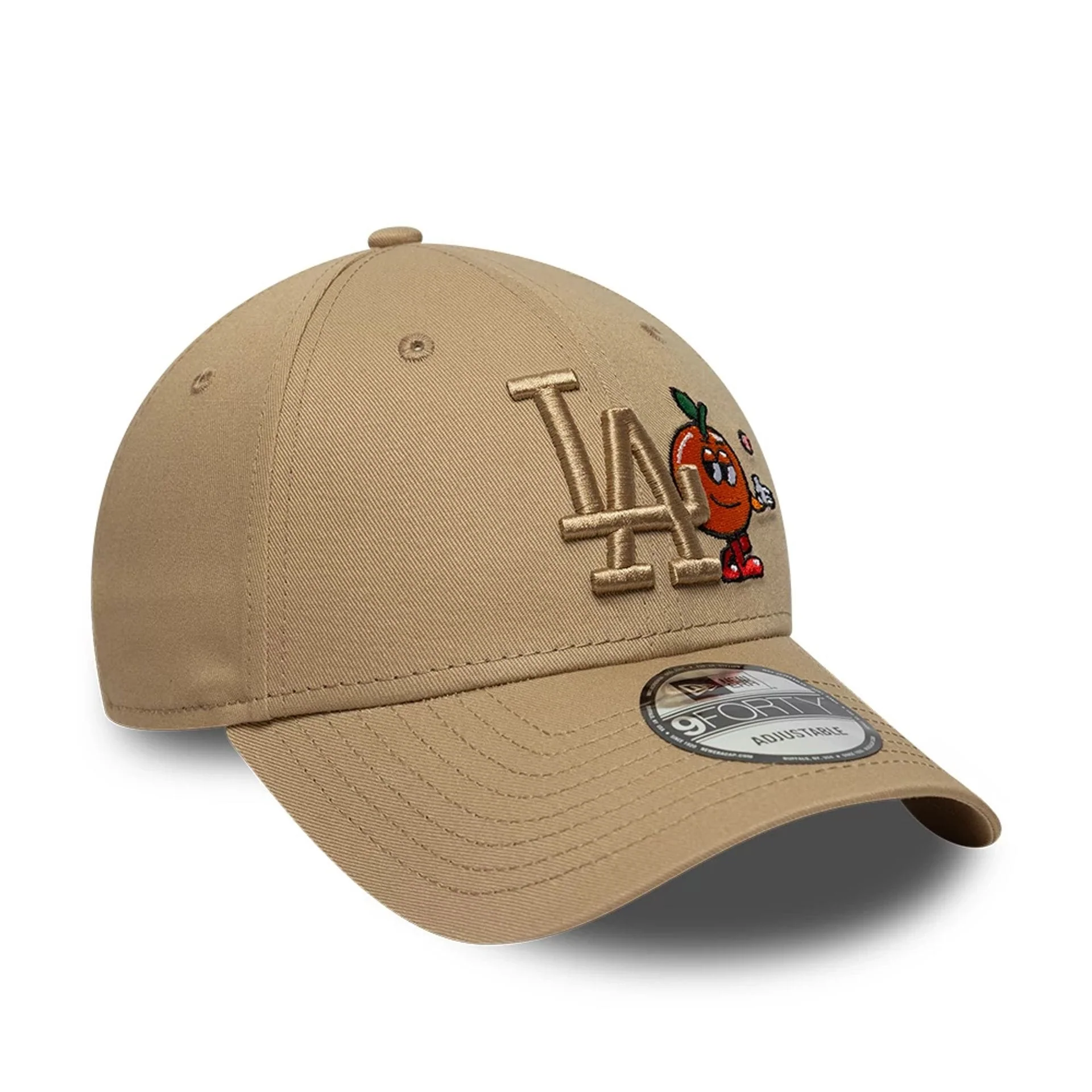 LA Dodgers MLB Icon Beige 9FORTY Adjustable Cap - Image 3