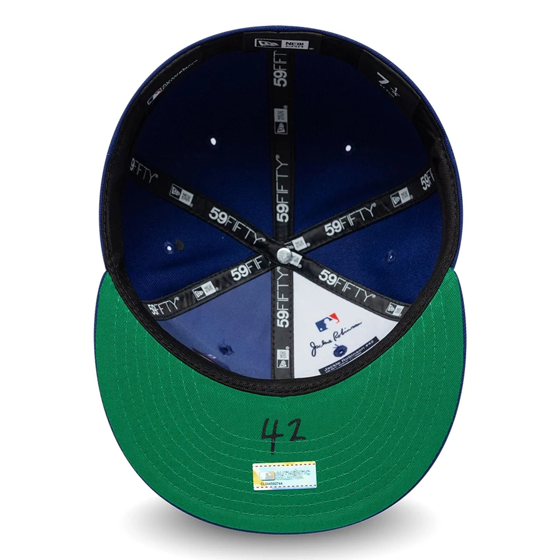 LA Dodgers MLB Jackie Robinson Dark Blue 59FIFTY Fitted Cap - Image 2