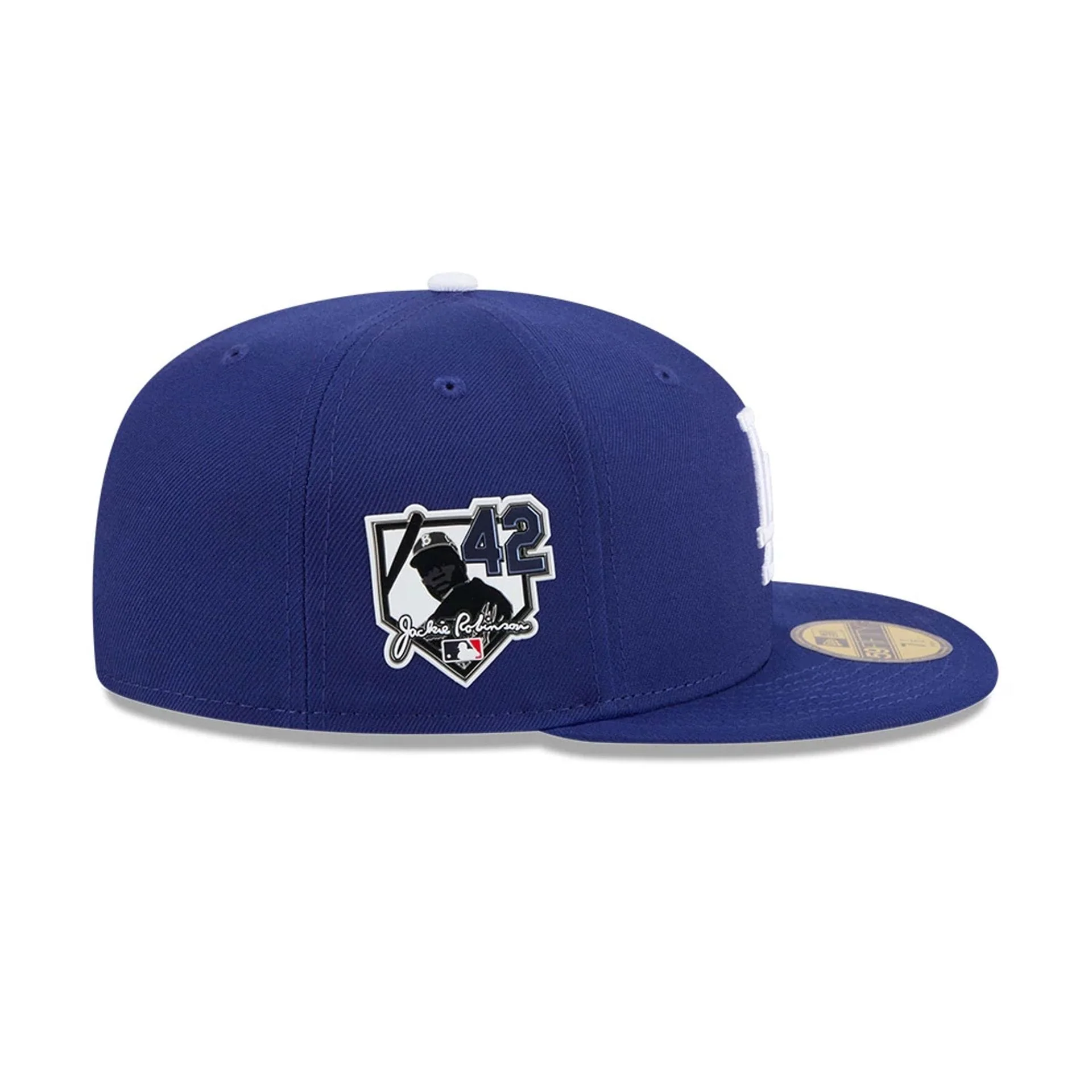 LA Dodgers MLB Jackie Robinson Dark Blue 59FIFTY Fitted Cap - Image 5