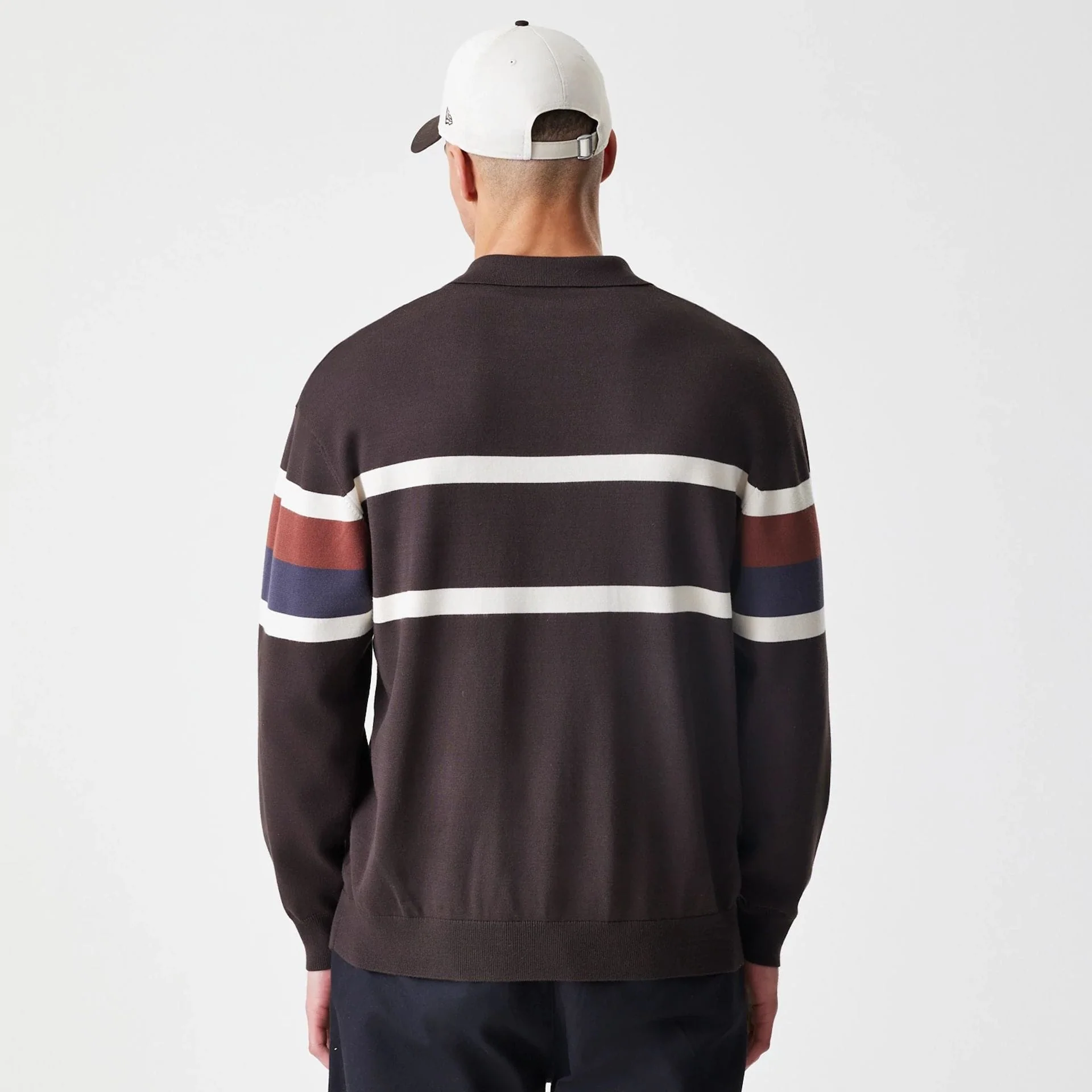 LA Dodgers MLB Knit Brown Rugby Shirt - Image 2