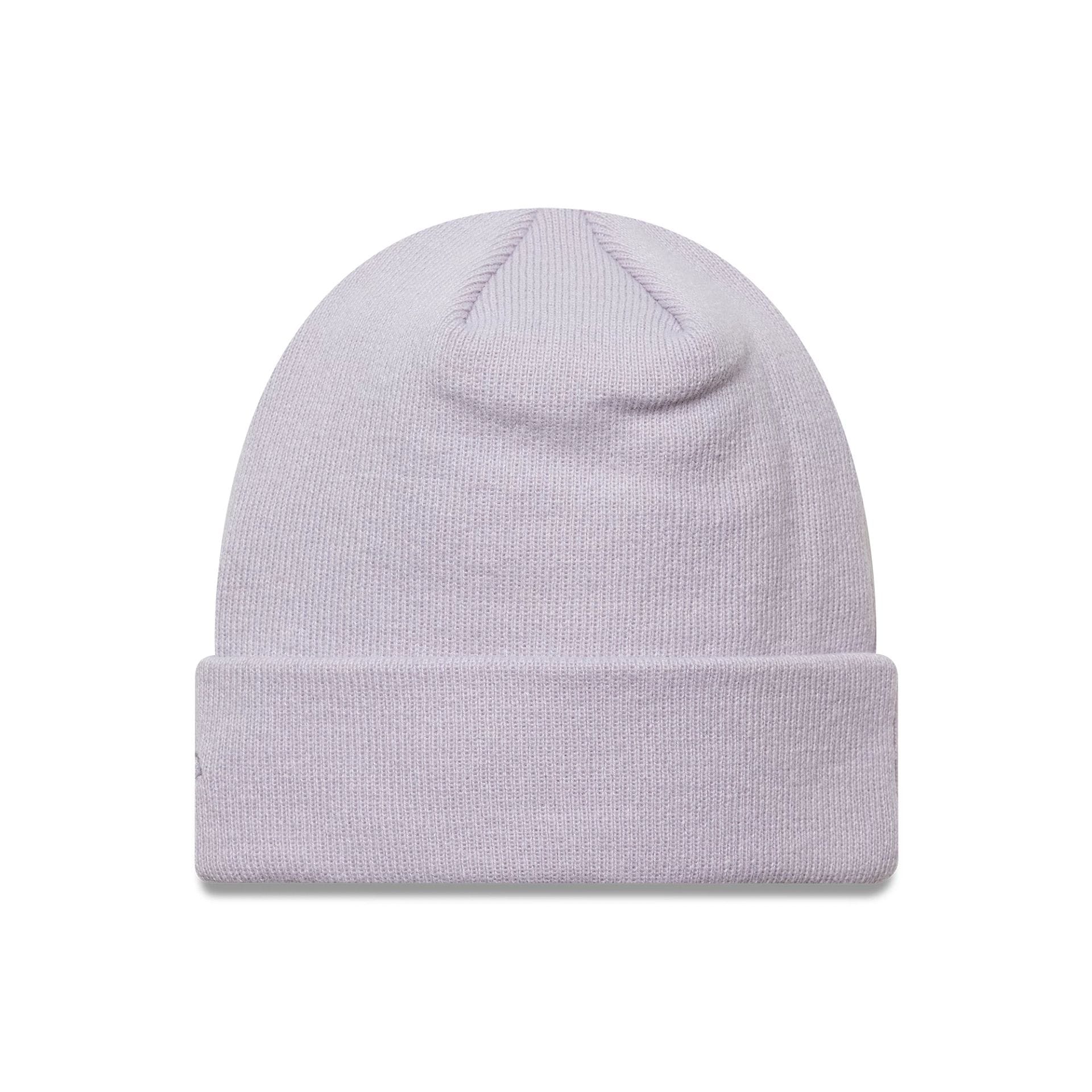 LA Dodgers MLB League Essential Pastel Purple Cuff Knit Beanie Hat - Image 2