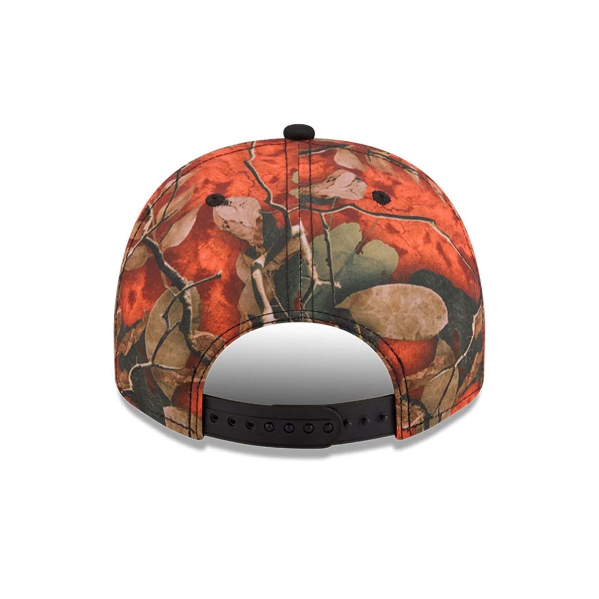 LA Dodgers MLB Leaves Bright Orange 9FIFTY A-Frame Snapback Adjustable Cap - Image 7