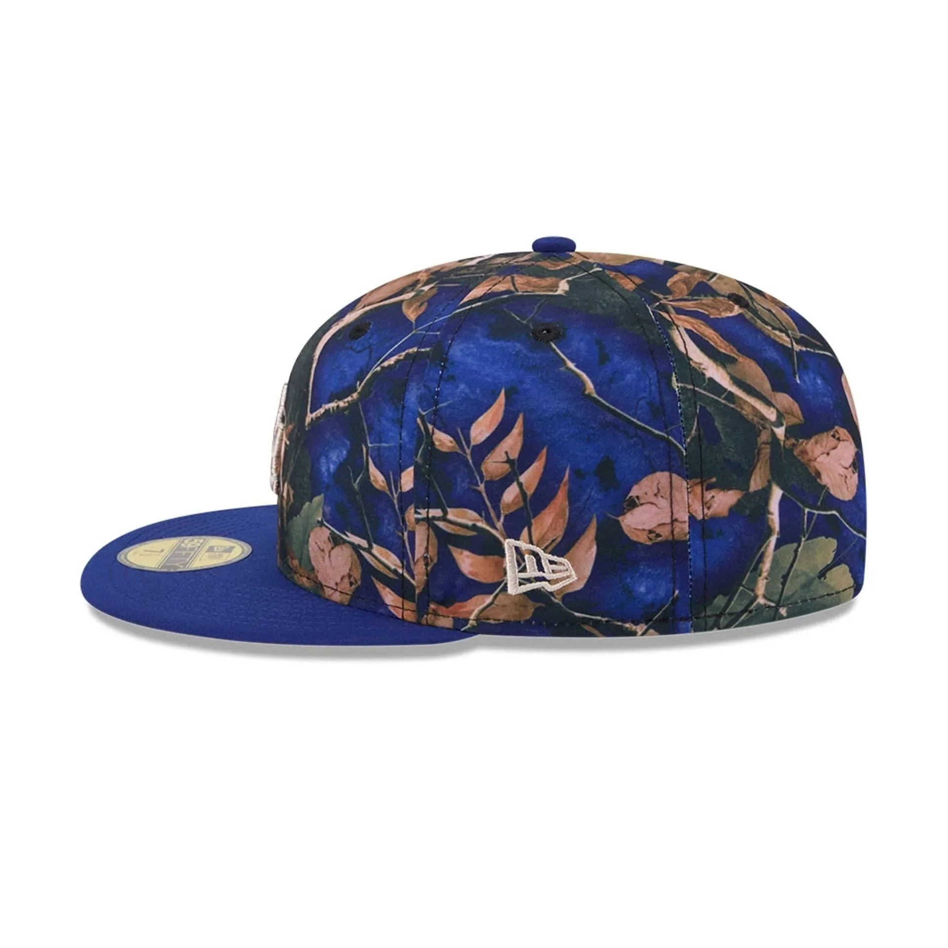 LA Dodgers MLB Leaves Dark Blue 59FIFTY Fitted Cap - Image 6