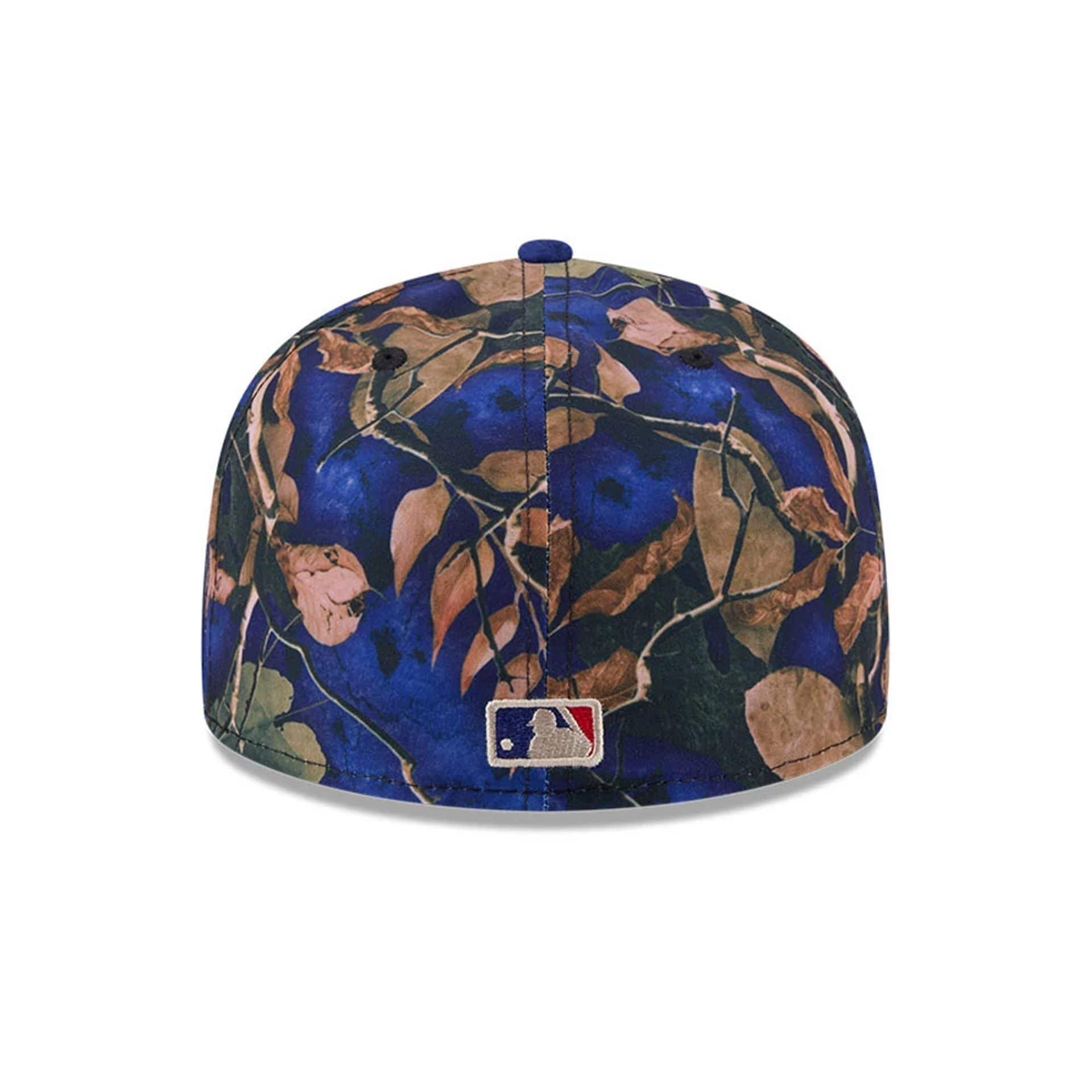 LA Dodgers MLB Leaves Dark Blue 59FIFTY Fitted Cap - Image 7