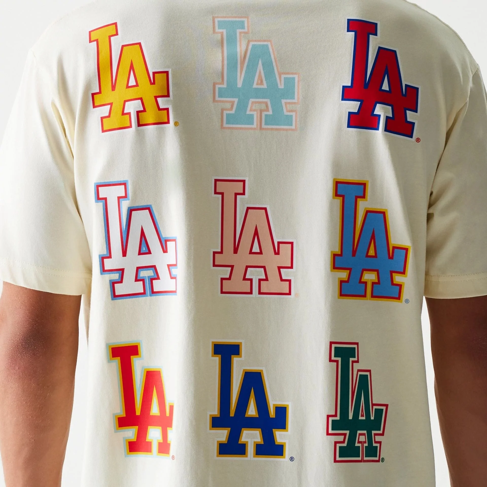 LA Dodgers MLB Life Graphic Cream T-Shirt - Image 4