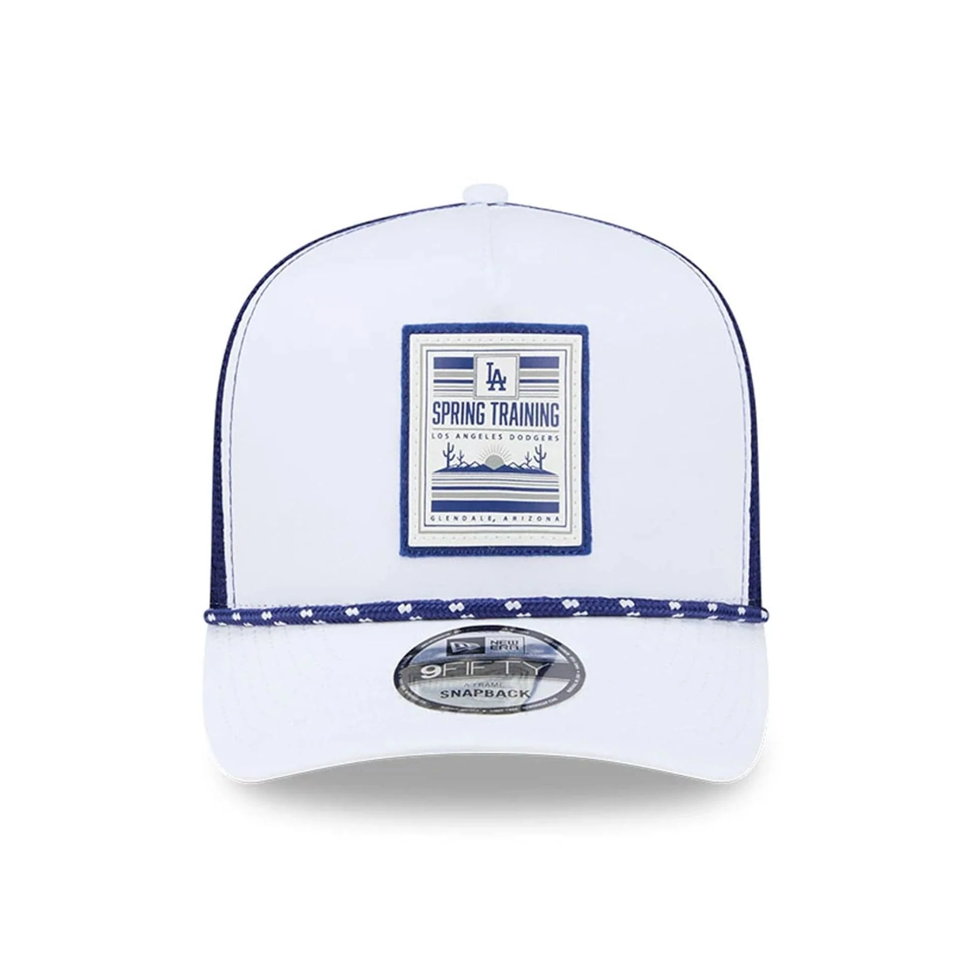 LA Dodgers MLB Lines Dark Blue 9FIFTY A-Frame Snapback Adjustable Cap - Image 3