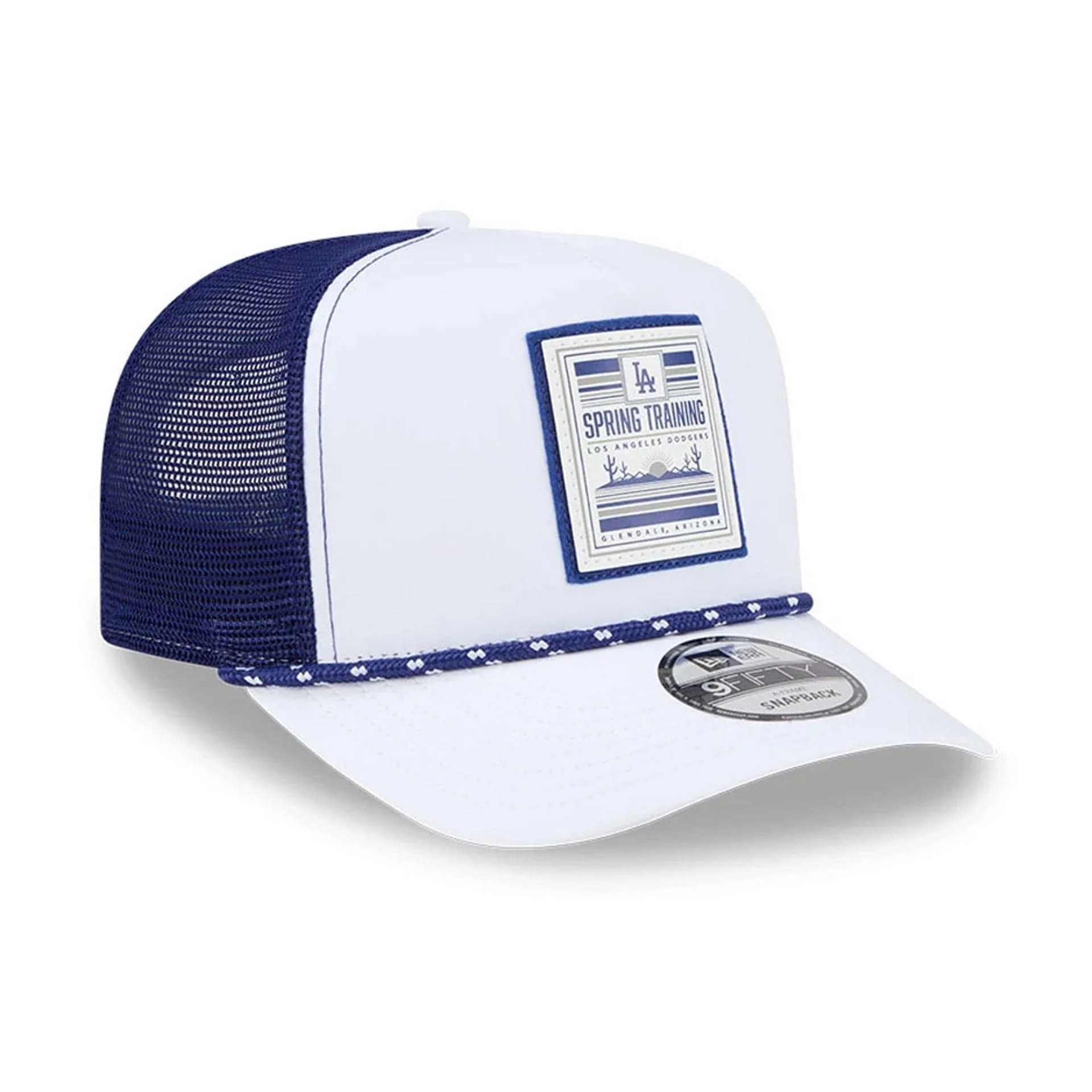 LA Dodgers MLB Lines Dark Blue 9FIFTY A-Frame Snapback Adjustable Cap - Image 4