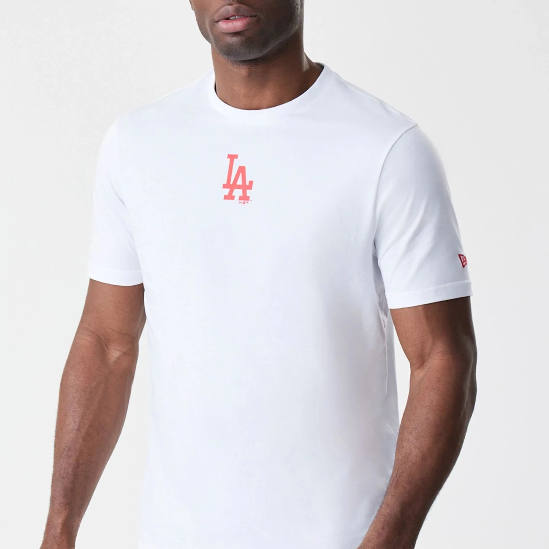 LA Dodgers MLB Logo White T-Shirt - Image 3
