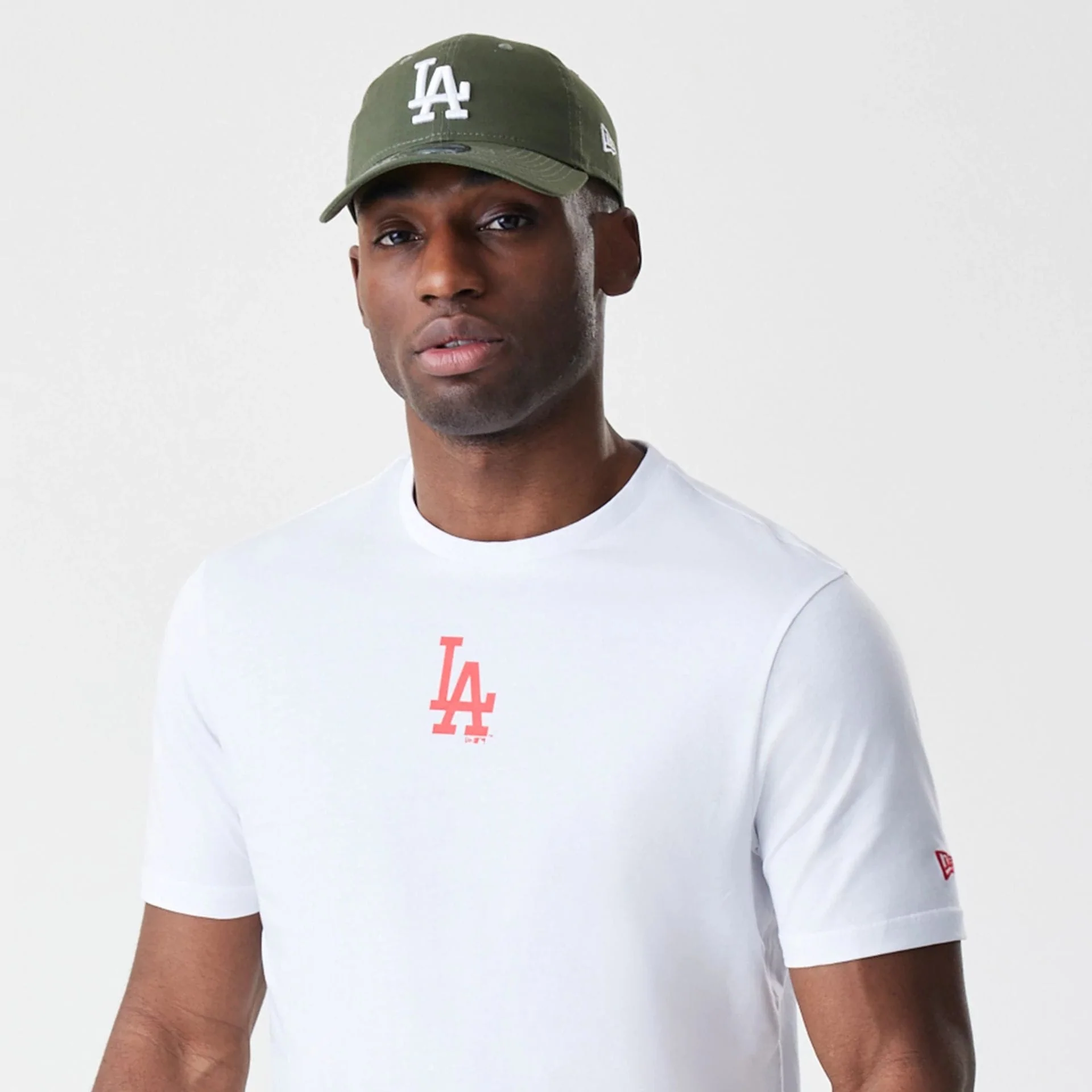 LA Dodgers MLB Logo White T-Shirt - Image 6