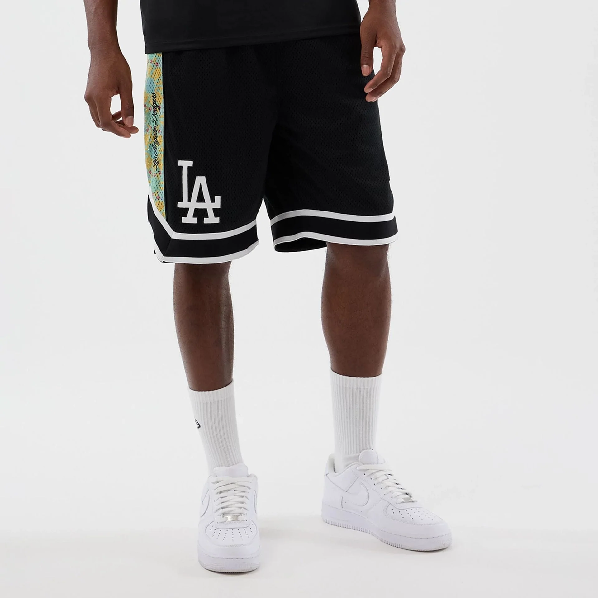 LA Dodgers MLB Mesh Black Mesh Shorts - Image 6
