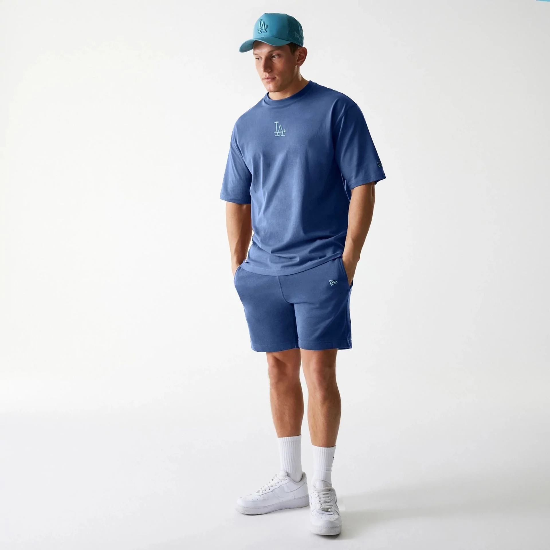 LA Dodgers MLB Midi League Essential Dark Blue Shorts - Image 8