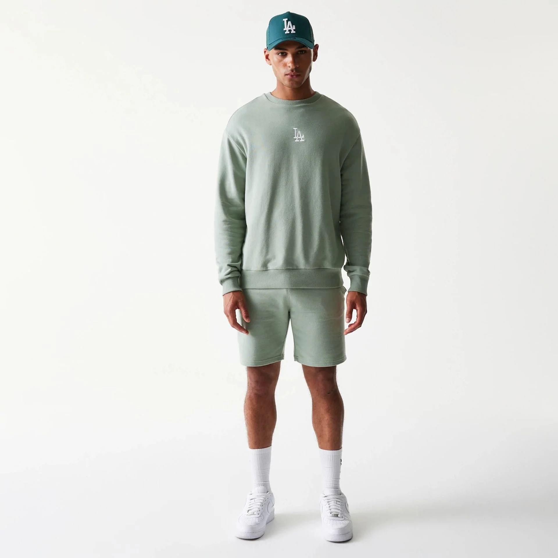 LA Dodgers MLB Midi Pastel Green Oversized Crew Neck Sweater - Image 8