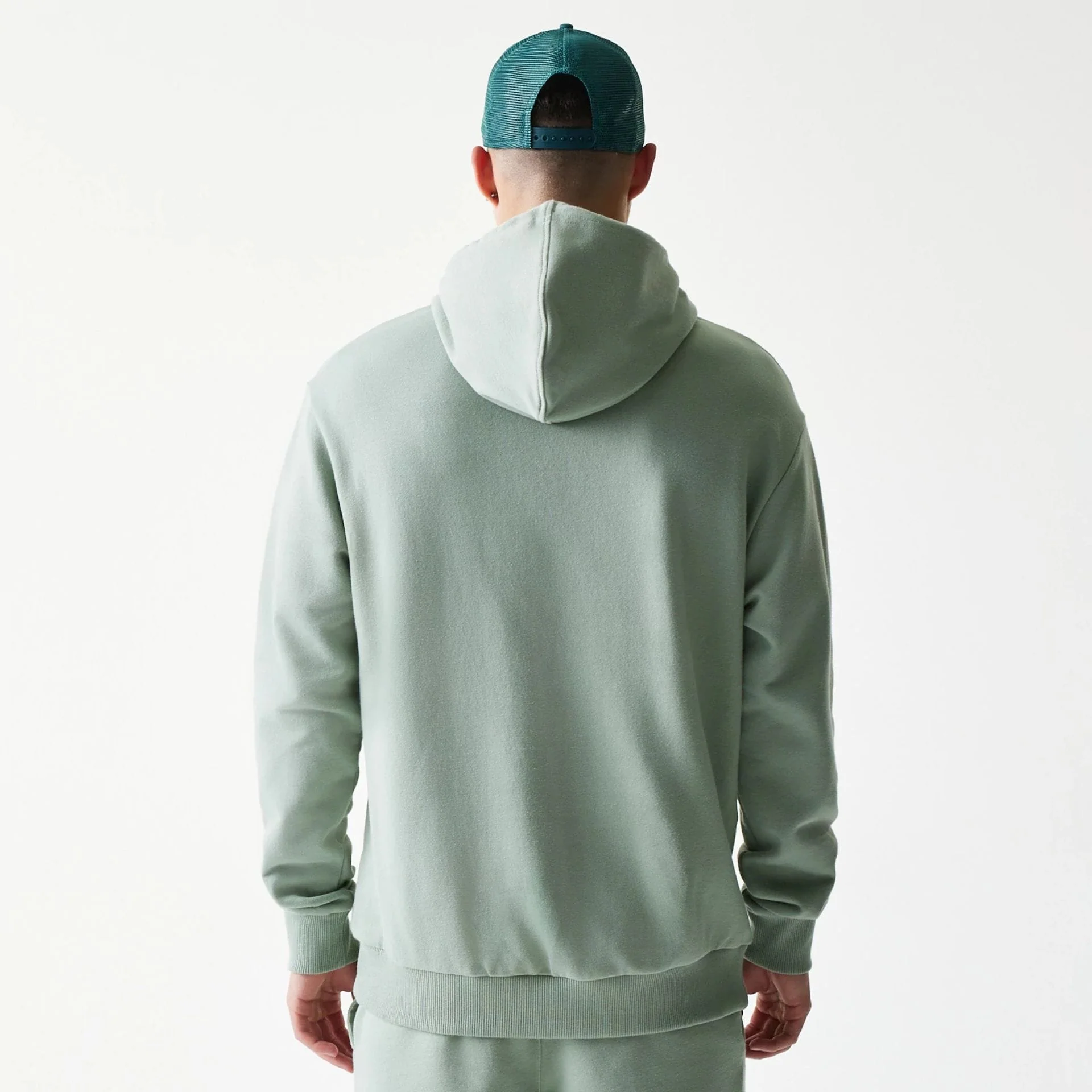 LA Dodgers MLB Midi Pastel Green Oversized Pullover Hoodie - Image 2