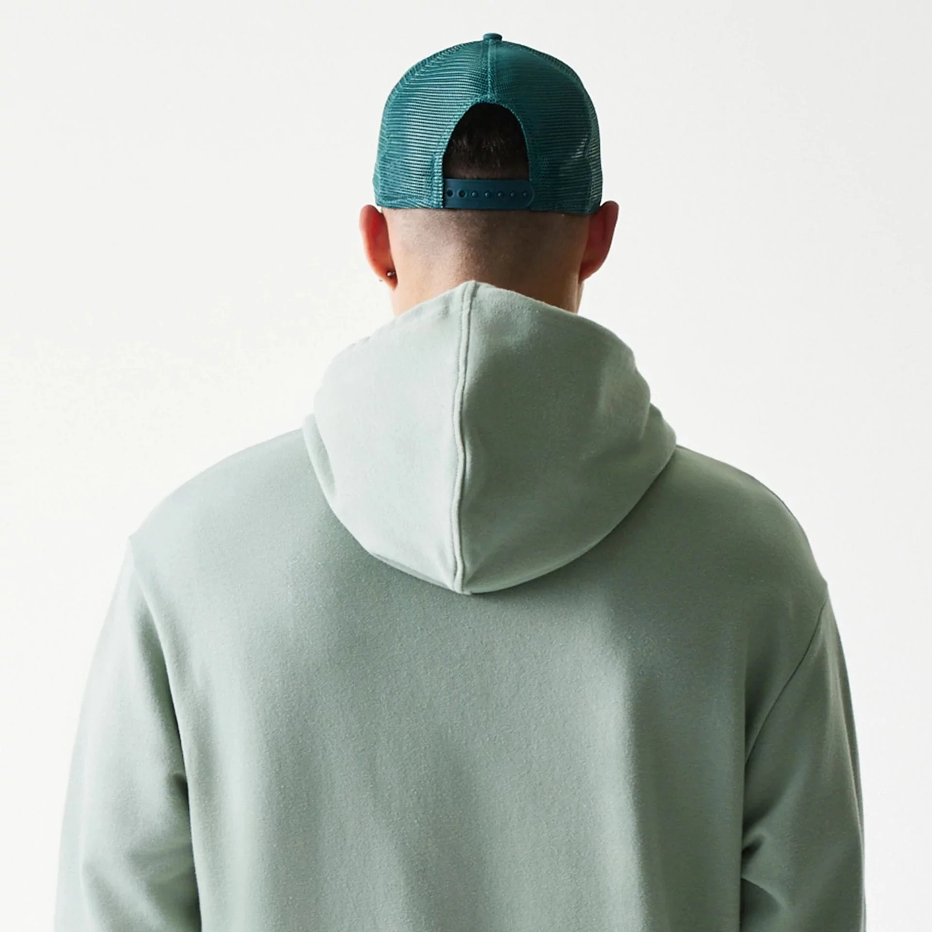 LA Dodgers MLB Midi Pastel Green Oversized Pullover Hoodie - Image 7
