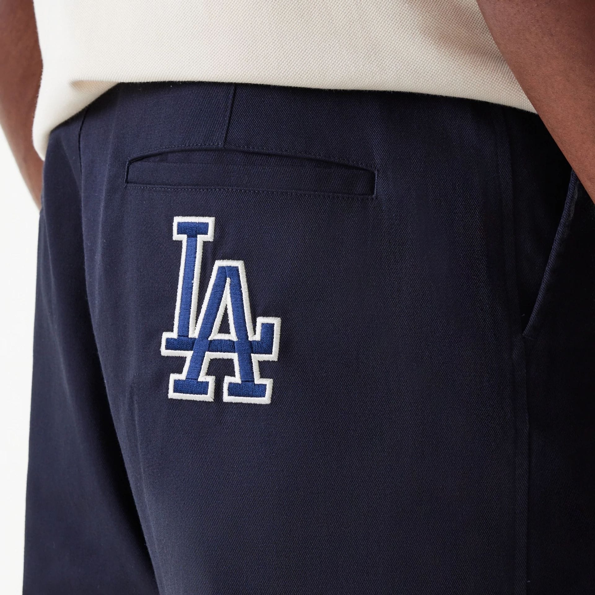 LA Dodgers MLB Navy Chino Trousers - Image 4