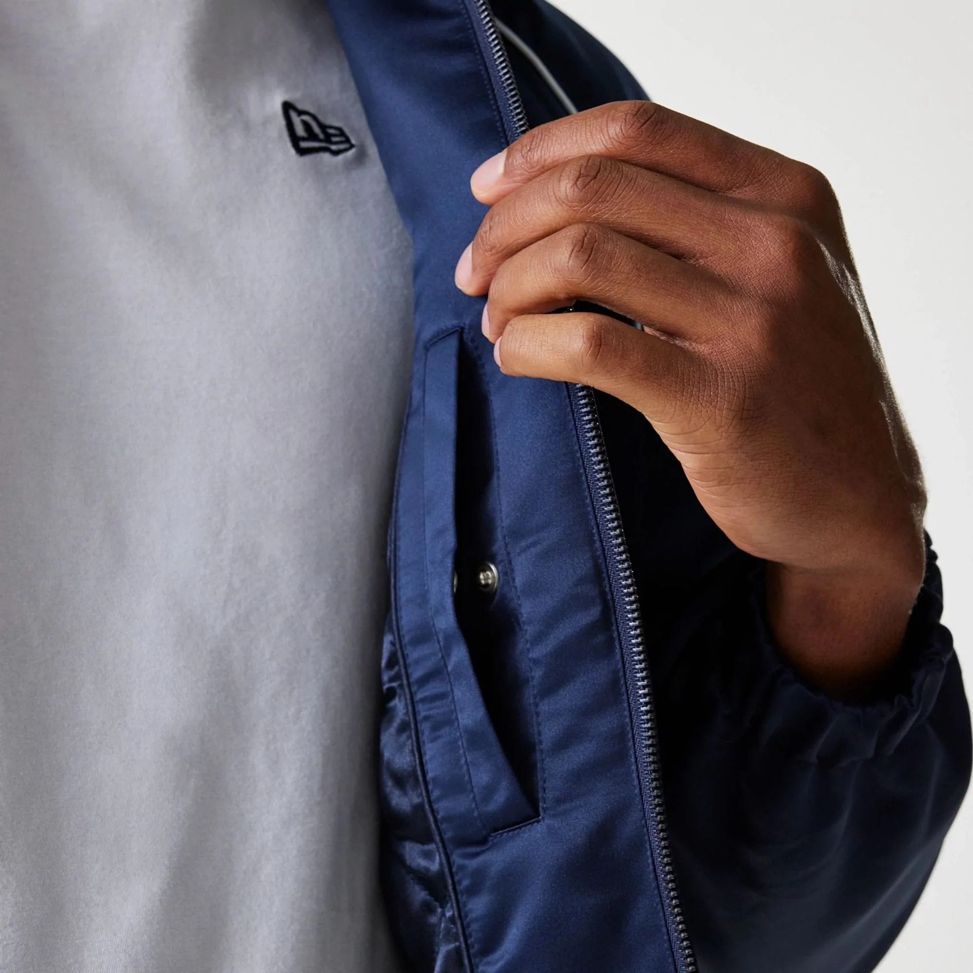 LA Dodgers MLB Navy Club Jacket - Image 6