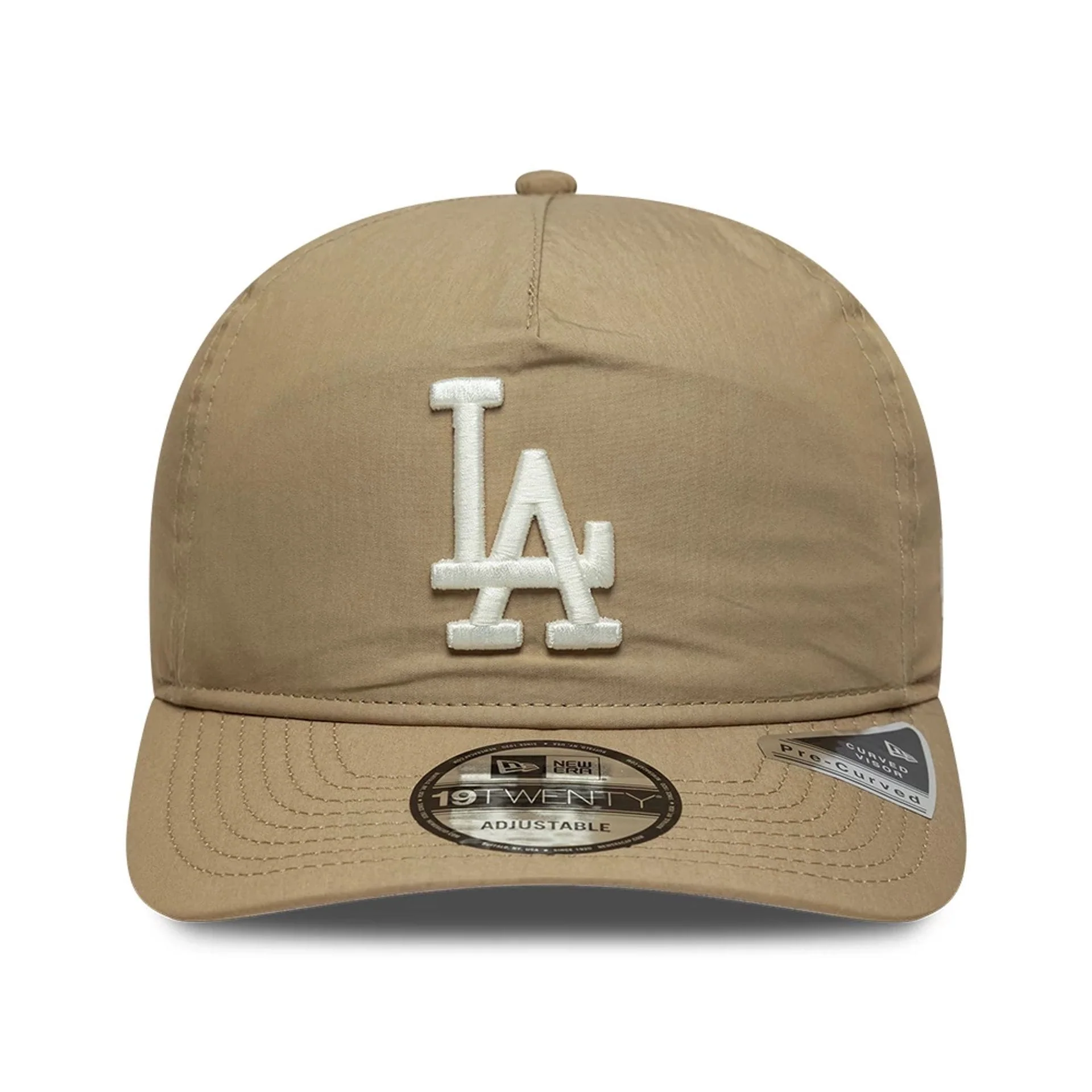 LA Dodgers MLB Nylon Open Beige 19TWENTY Adjustable Cap - Image 3