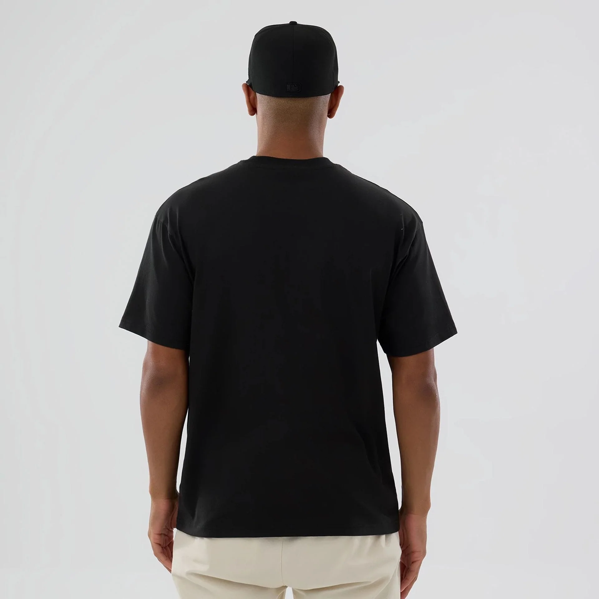 LA Dodgers MLB On Fire Black Oversized T-Shirt - Image 2