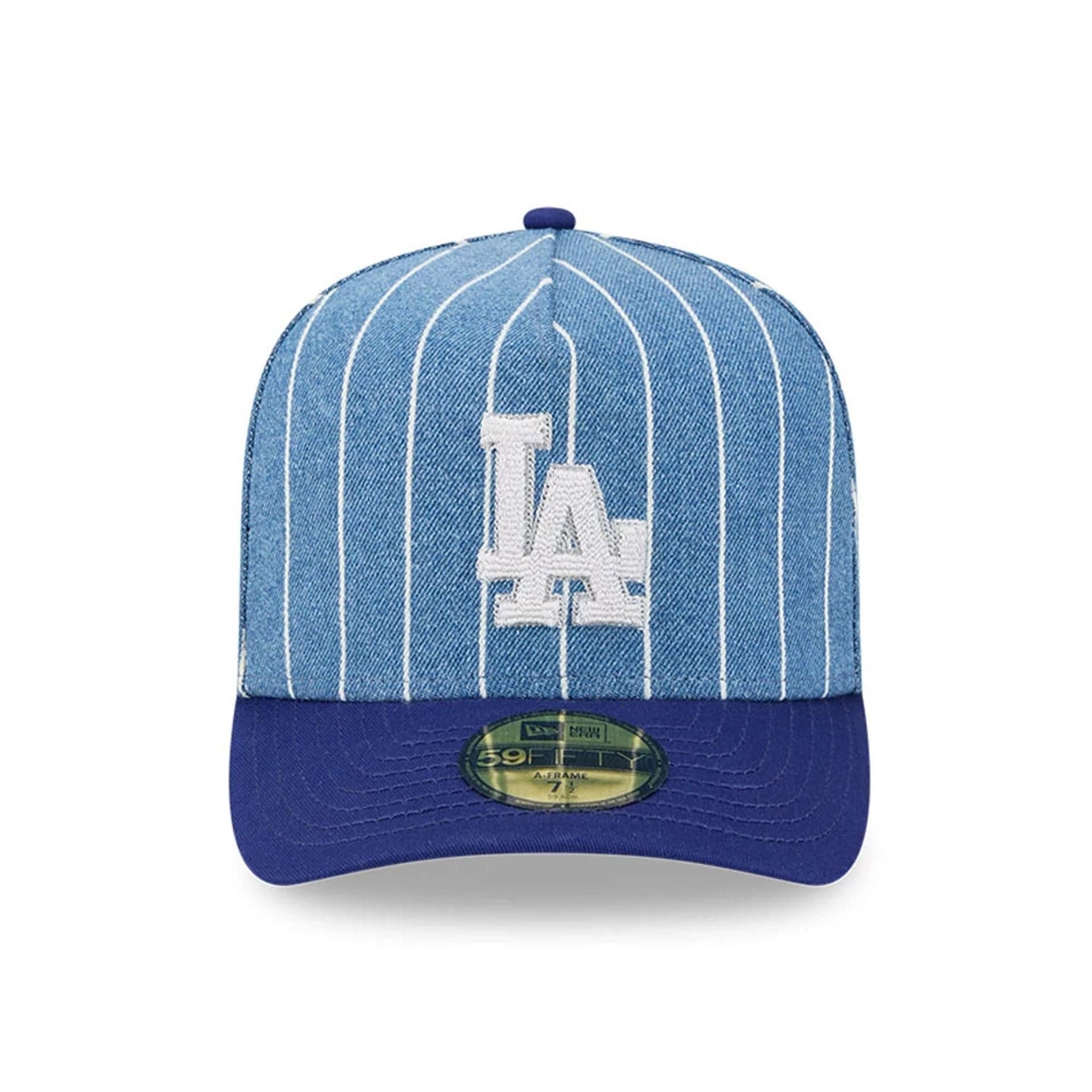 LA Dodgers MLB Parallel Dark Blue 59FIFTY A-Frame Fitted Cap - Image 4