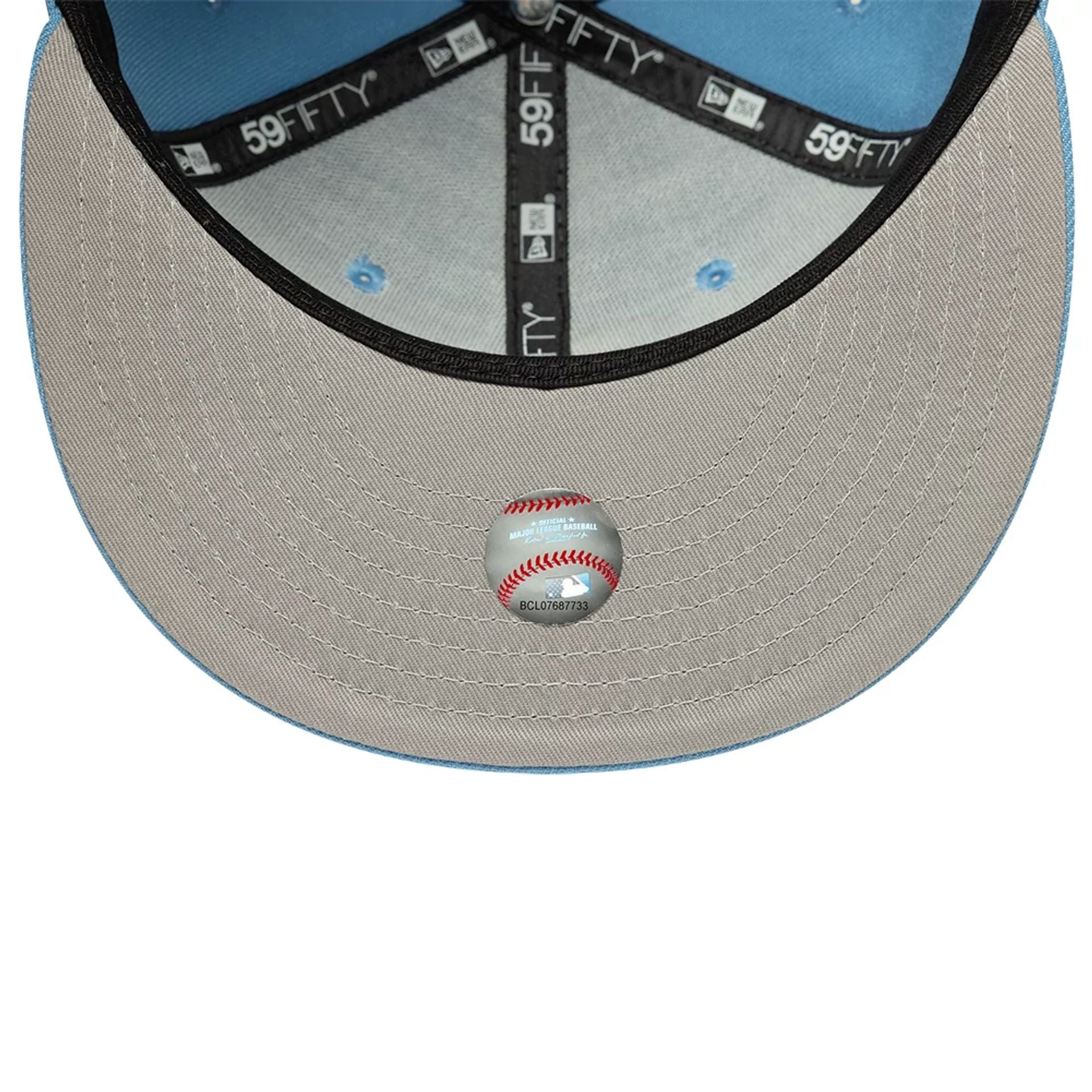 LA Dodgers MLB Pastel Blue 59FIFTY Fitted Cap - Image 2
