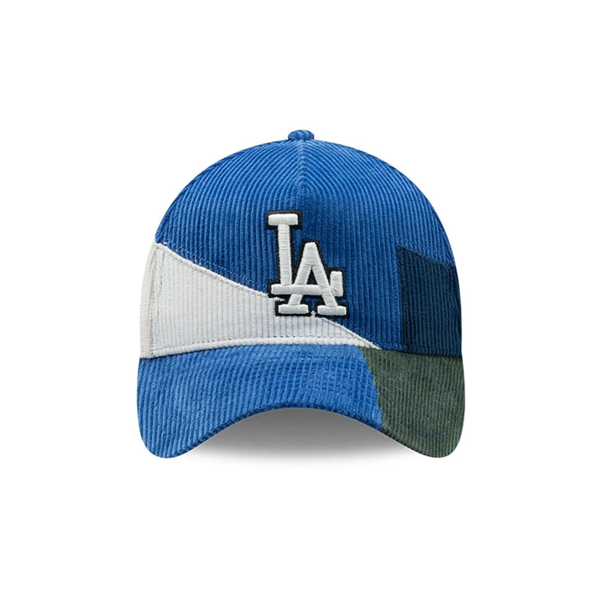 LA Dodgers MLB Patchwork Dark Blue 9FORTY A-Frame Cap - Image 3