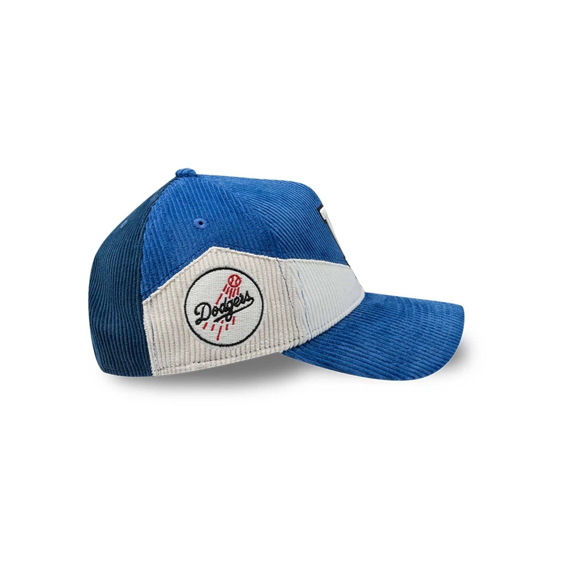 LA Dodgers MLB Patchwork Dark Blue 9FORTY A-Frame Cap - Image 5