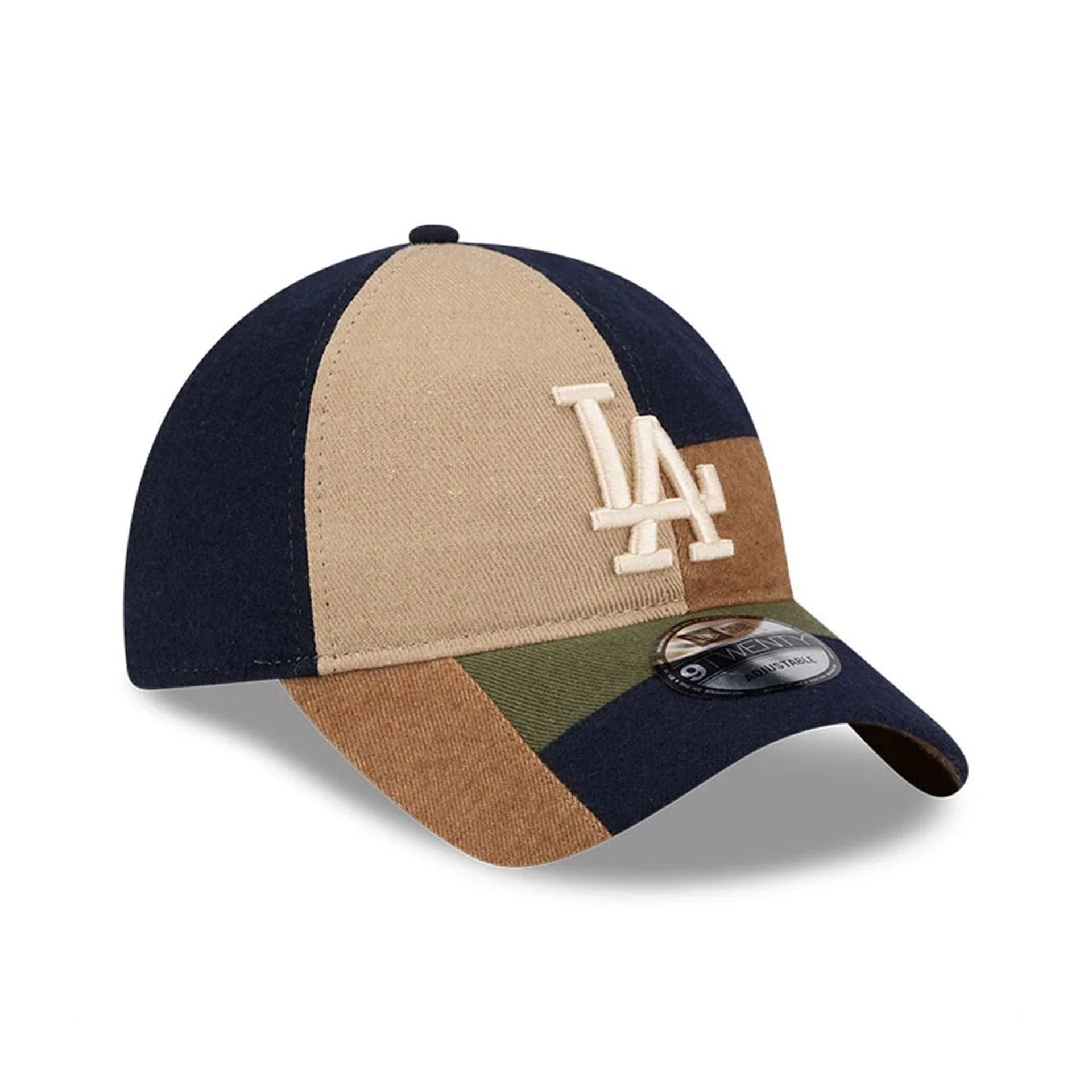 LA Dodgers MLB Patchwork Open Brown 9TWENTY Adjustable Cap - Image 4