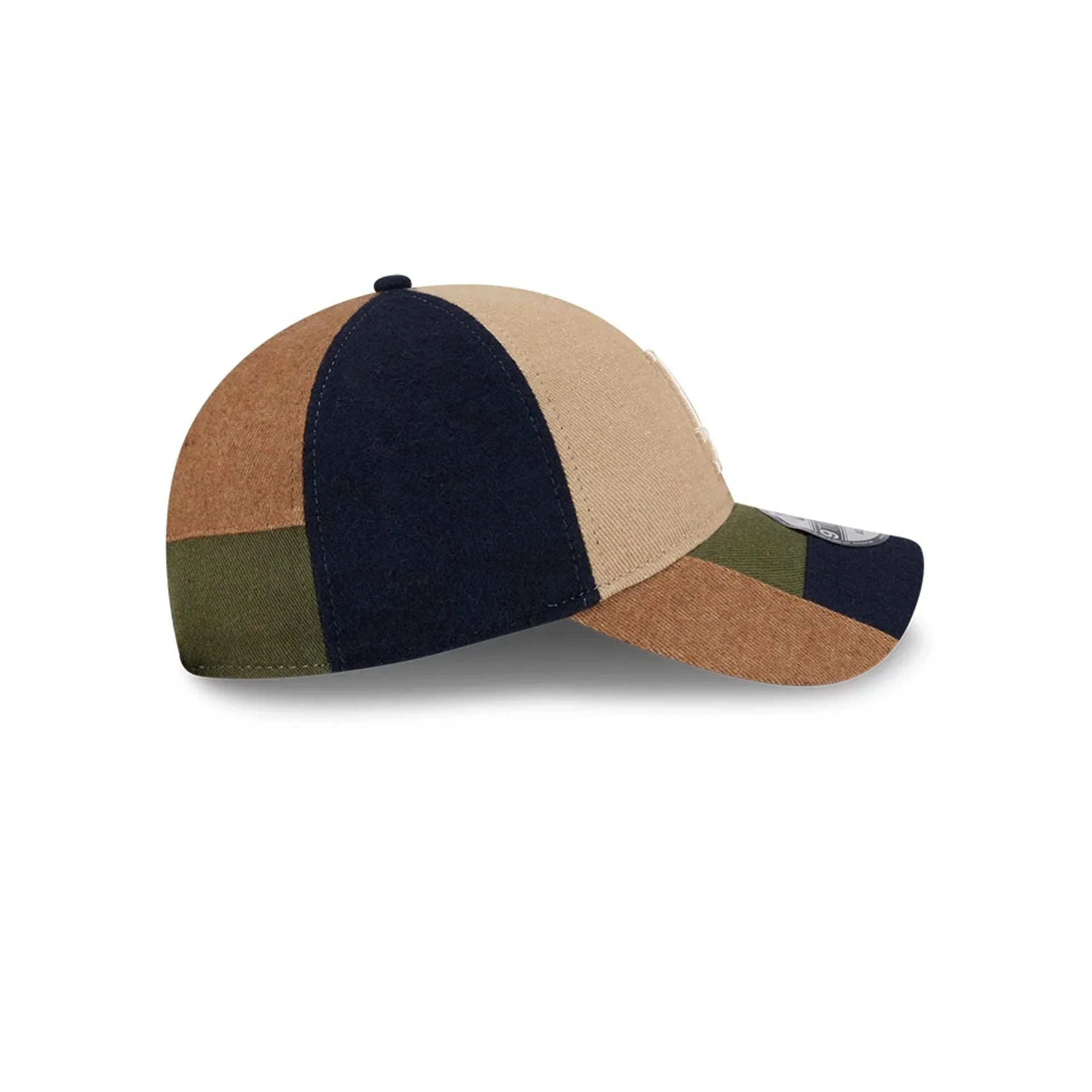 LA Dodgers MLB Patchwork Open Brown 9TWENTY Adjustable Cap - Image 6
