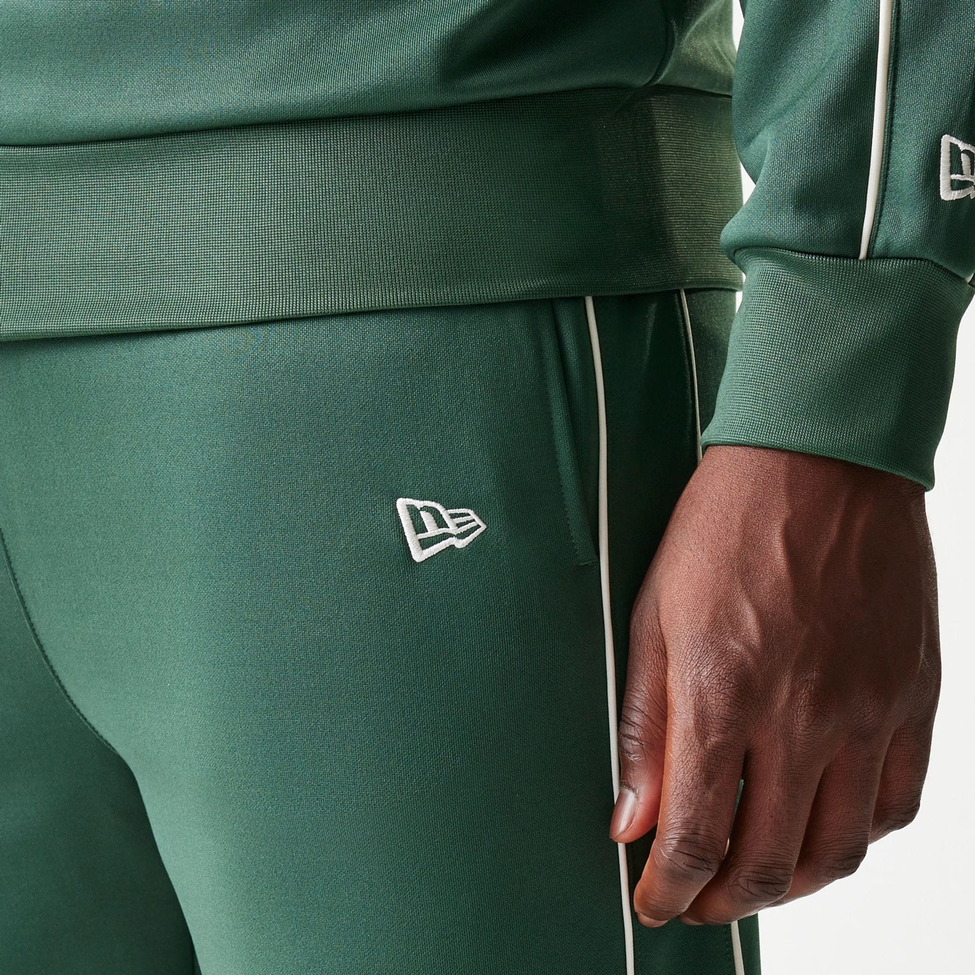 LA Dodgers MLB Piping Dark Green Straight Leg Joggers - Image 4