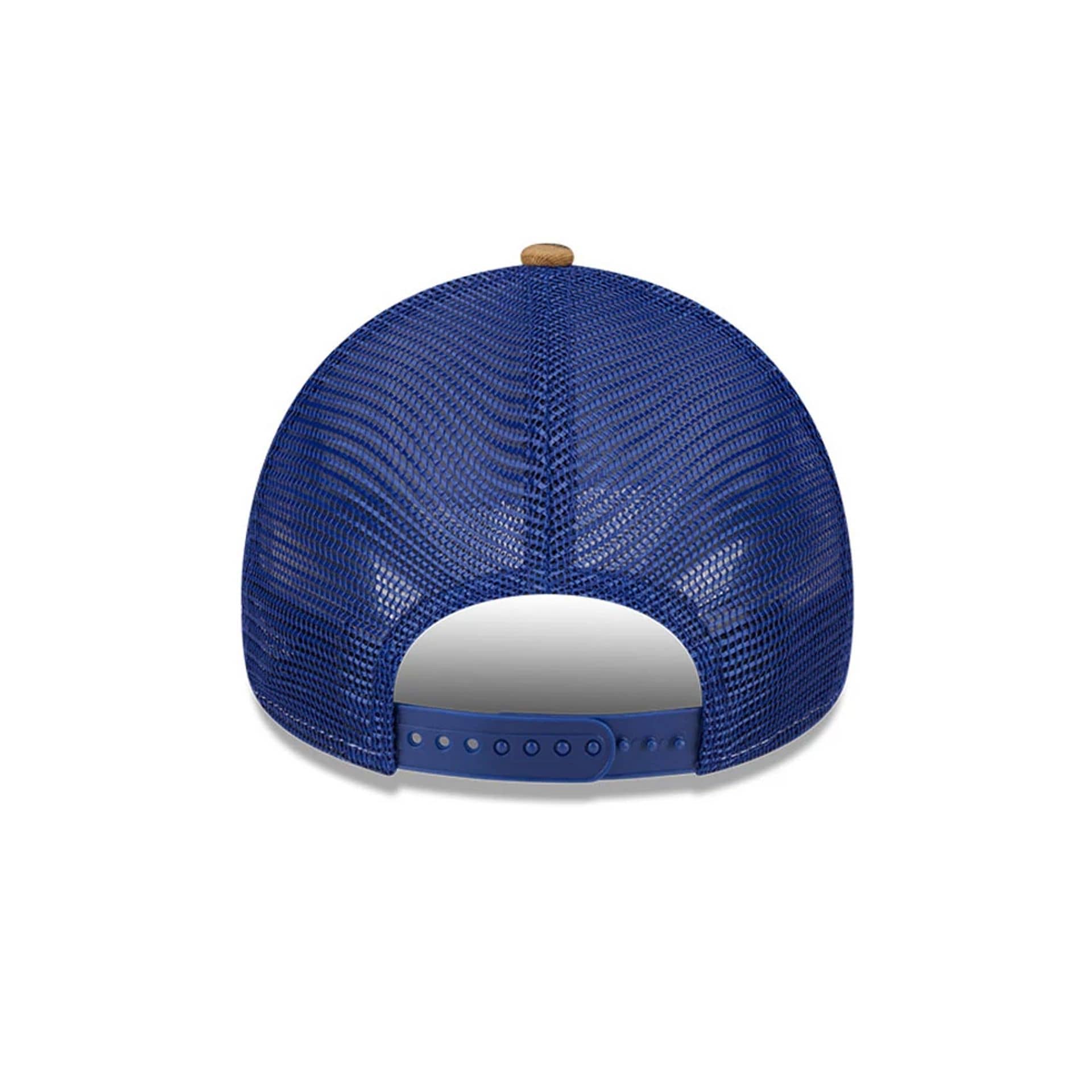 LA Dodgers MLB Realtree Camo Dark Blue 9FORTY A-Frame Trucker Adjustable Cap - Image 7