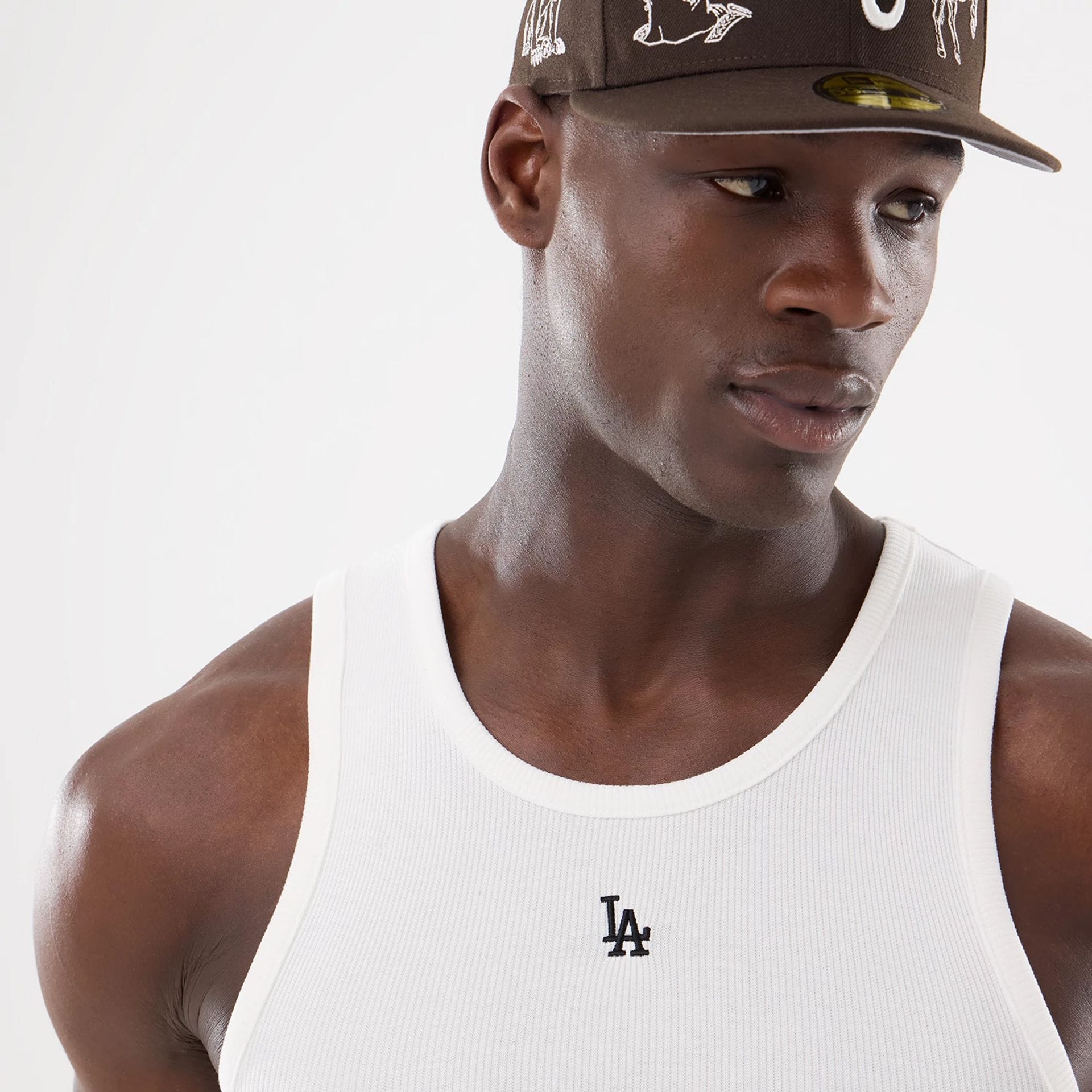 LA Dodgers MLB Rib White Vest - Image 4