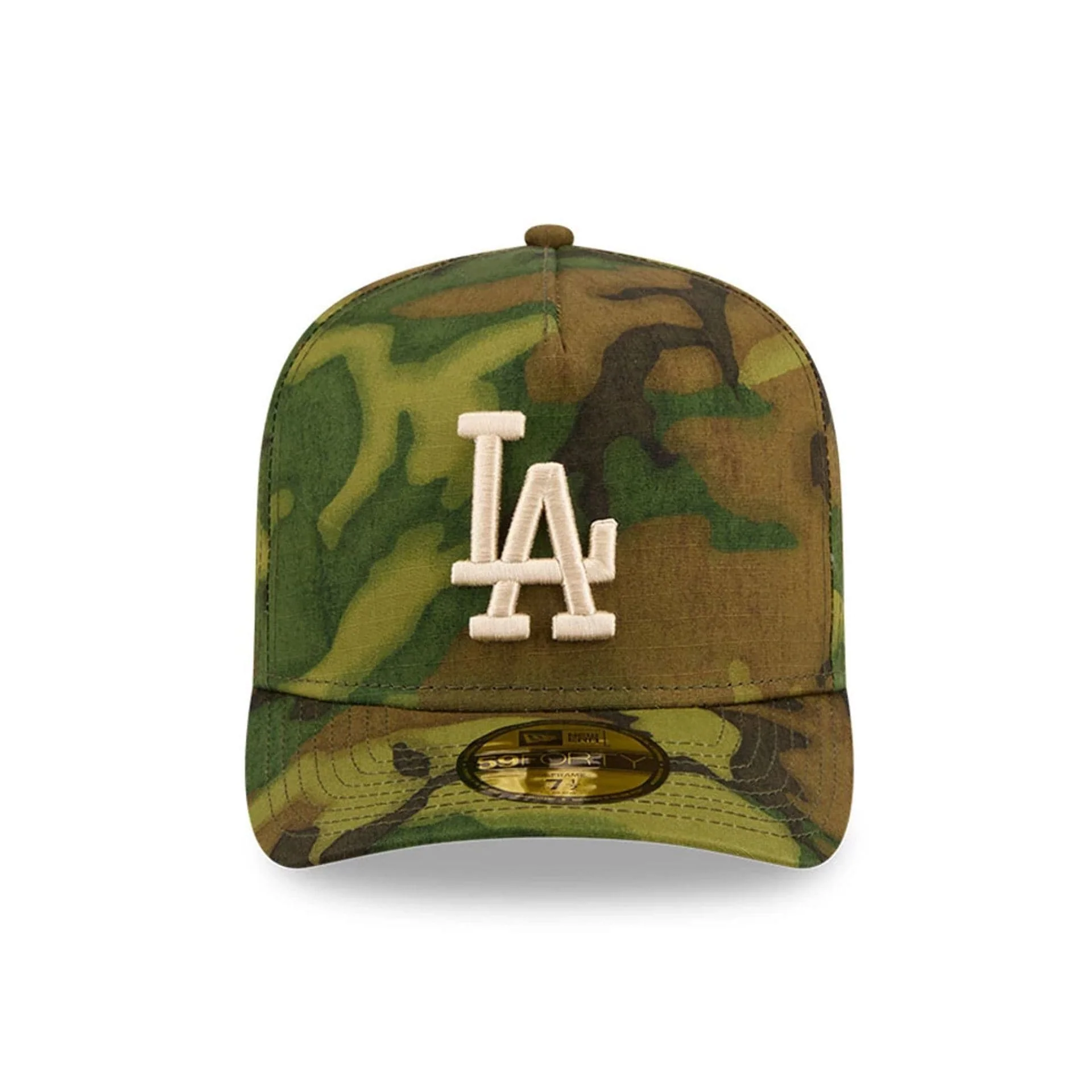 LA Dodgers MLB Ripstop Camo 59FORTY A-Frame Fitted Cap - Image 3