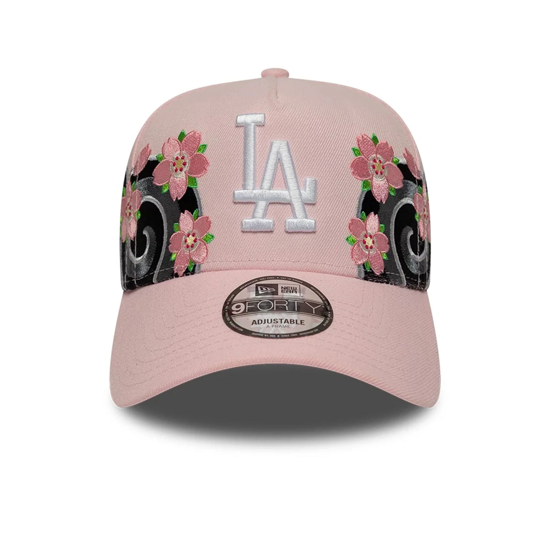 LA Dodgers MLB Sakura Pink 9FORTY A-Frame Adjustable Cap - Image 2