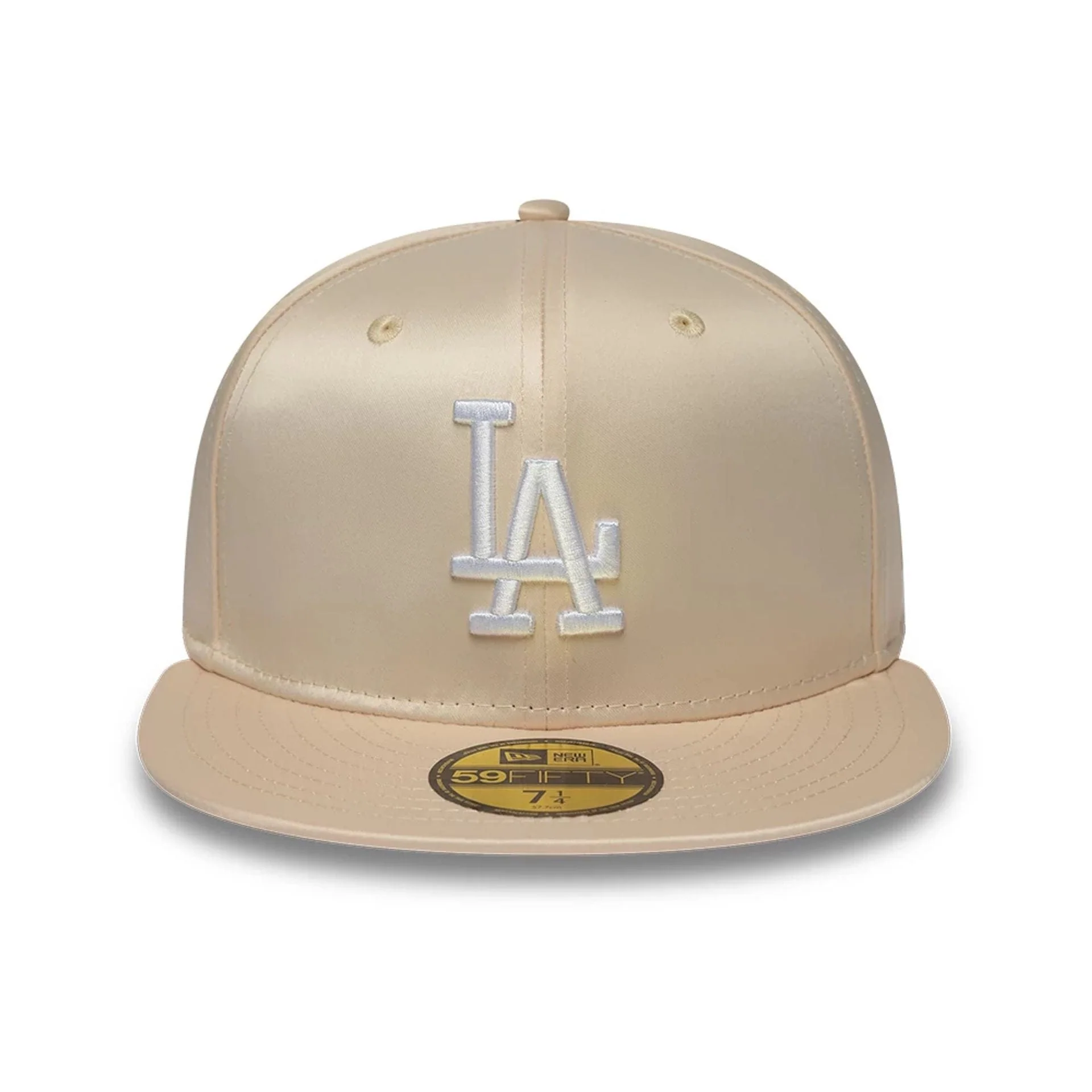 LA Dodgers MLB Satin White 59FIFTY Fitted Cap - Image 2