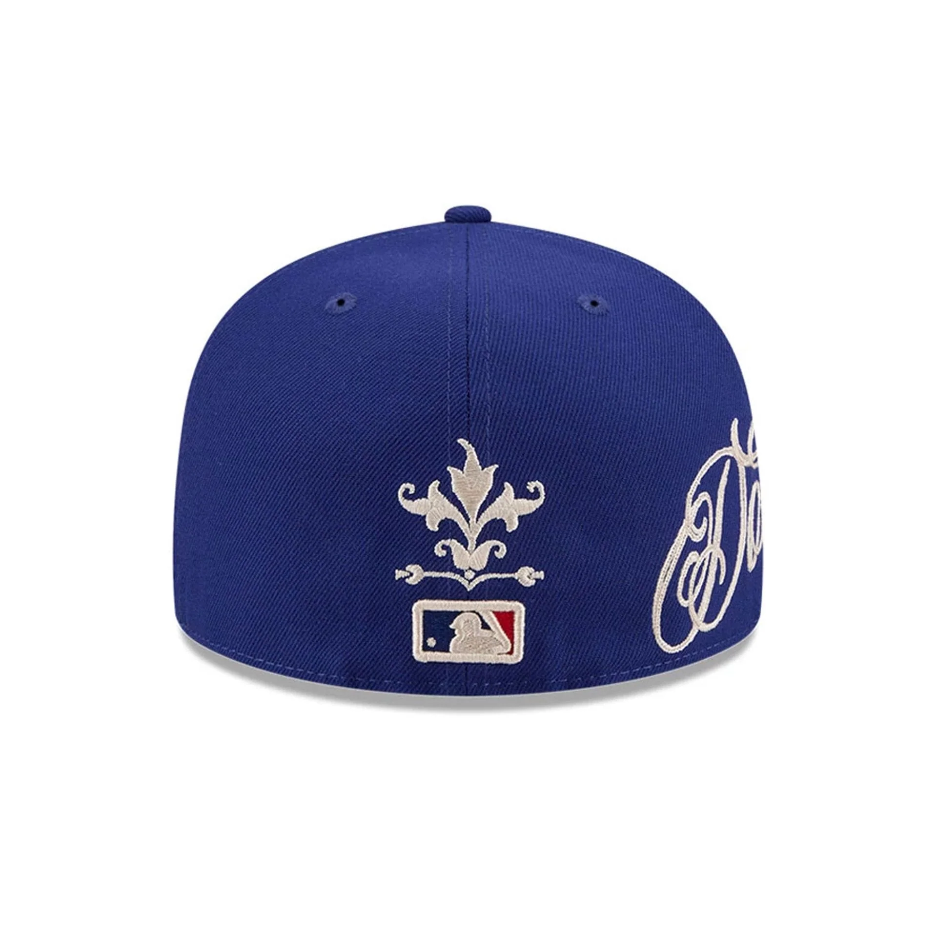 LA Dodgers MLB Script Dark Blue 59FIFTY Fitted Cap - Image 3
