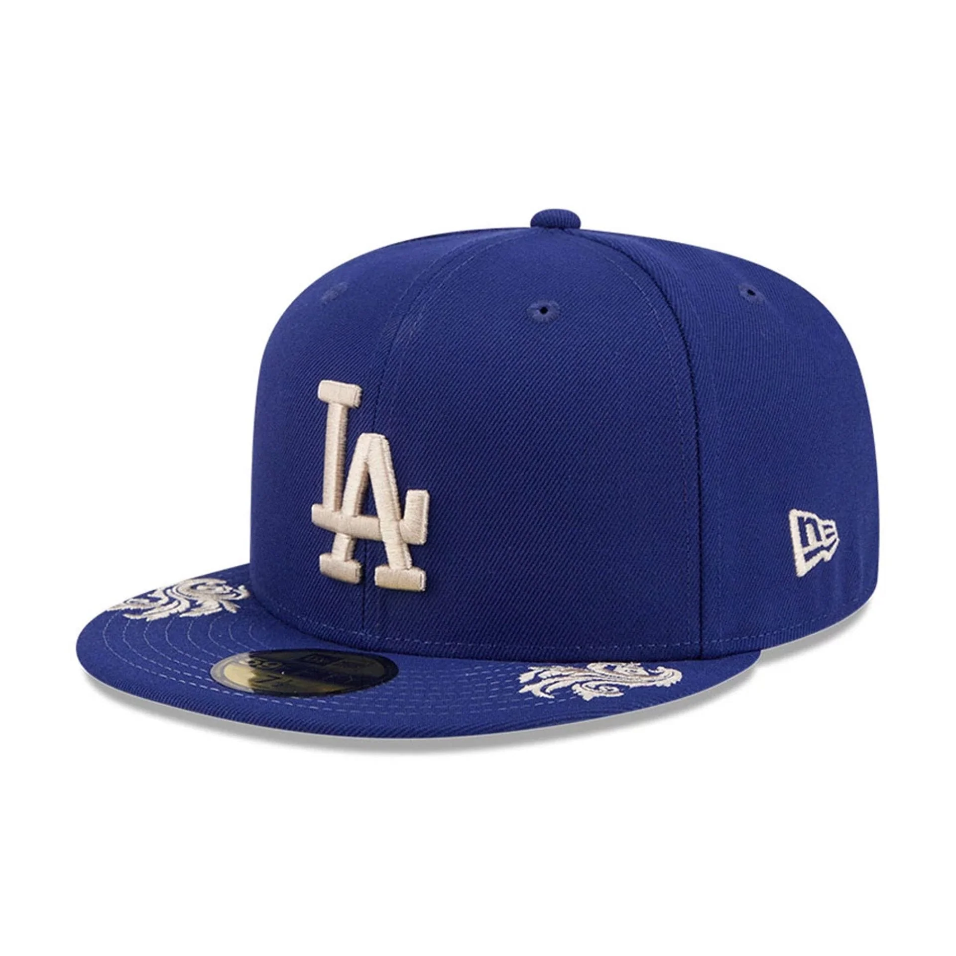 LA Dodgers MLB Script Dark Blue 59FIFTY Fitted Cap - Image 6