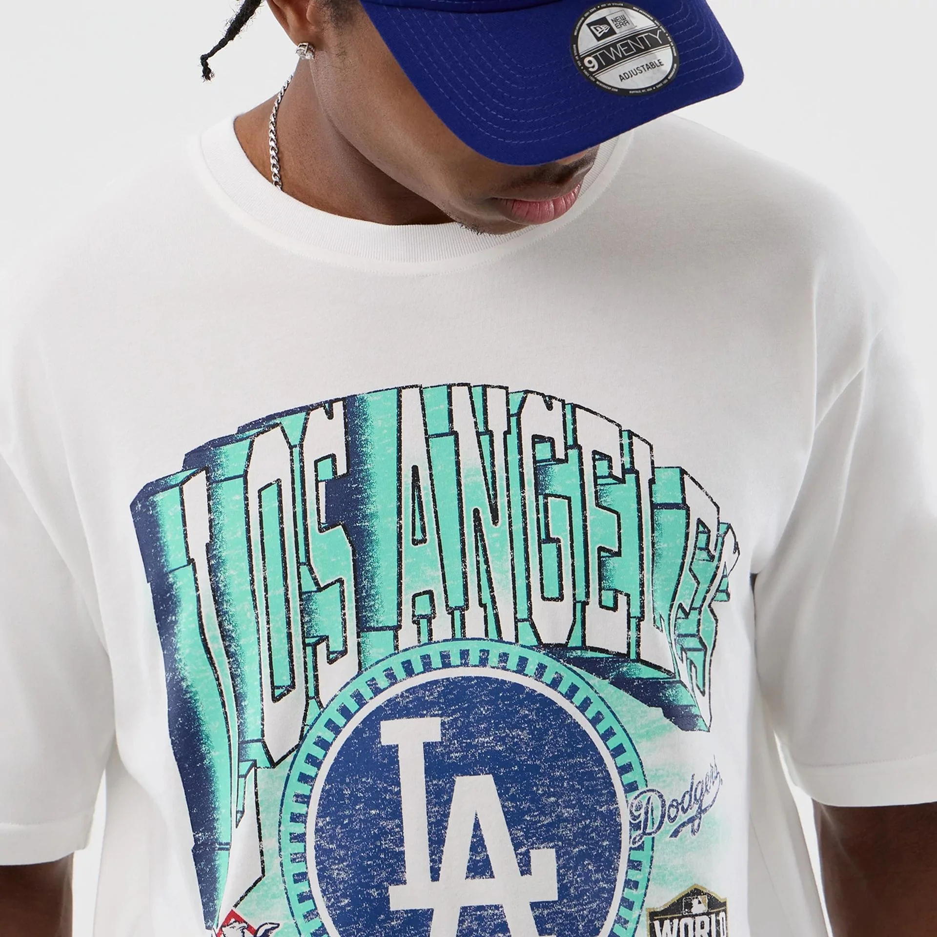 LA Dodgers MLB Sport Classic White T-Shirt - Image 3