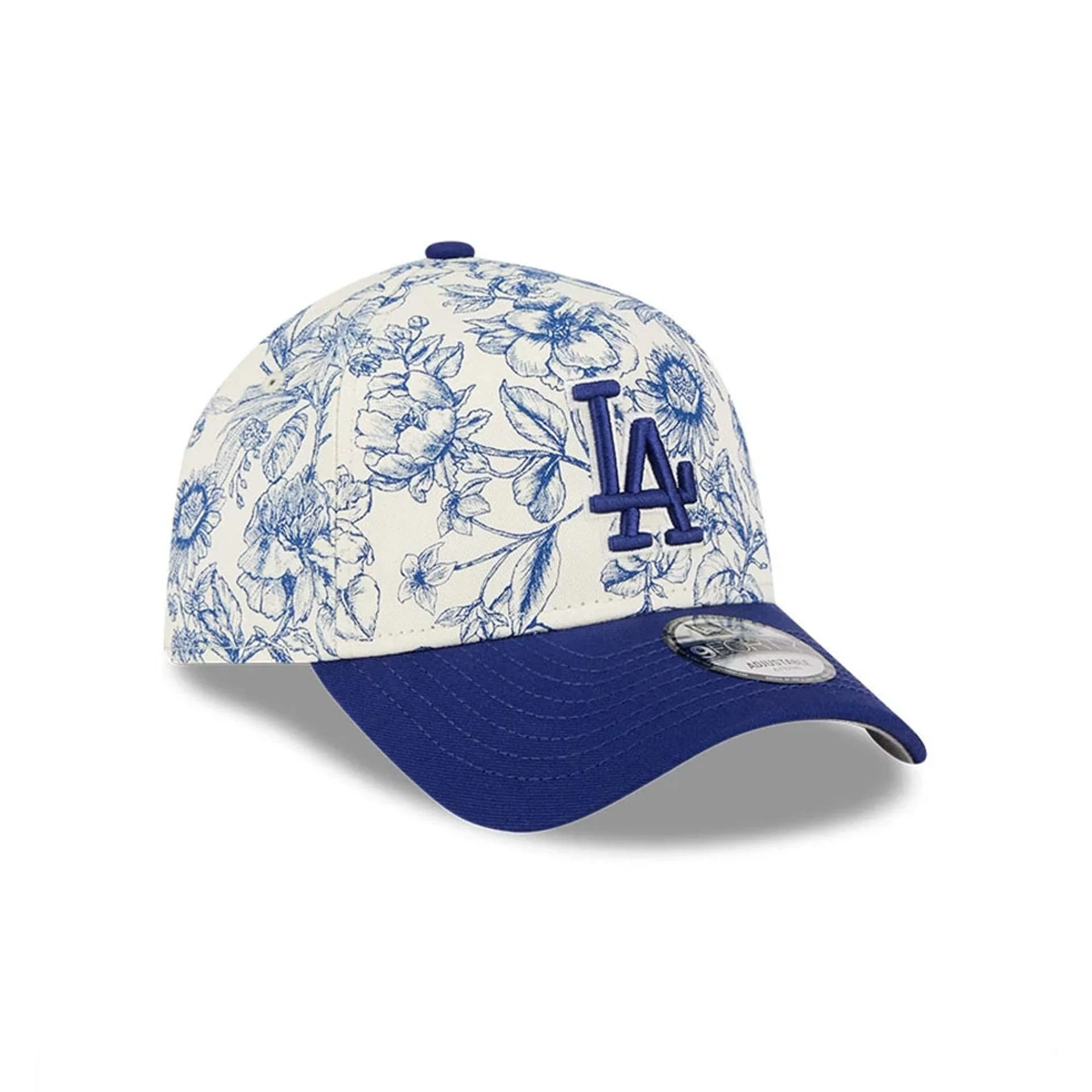 LA Dodgers MLB Spring Floral Dark Blue 9FORTY A-Frame Adjustable Cap - Image 4
