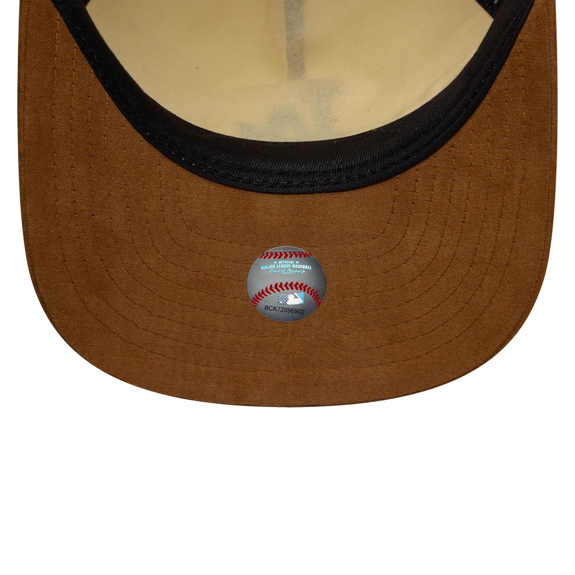 LA Dodgers MLB Suede Visor Light Beige 9FIFTY A-Frame Snapback Cap - Image 5