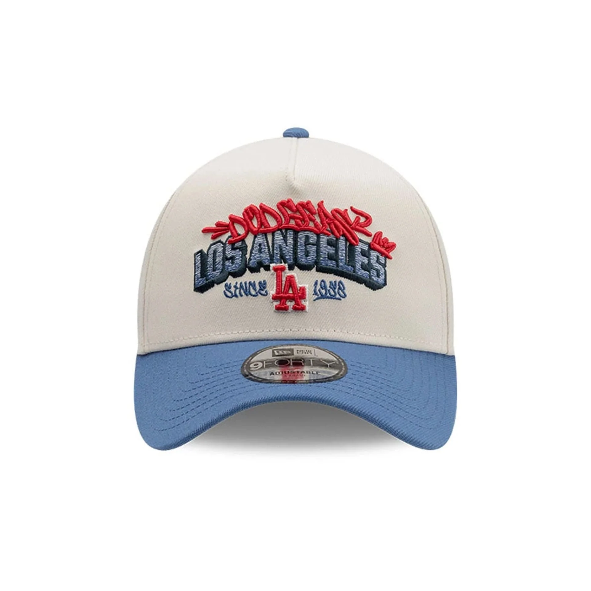 LA Dodgers MLB Tagged Light Beige 9FORTY A-Frame Cap - Image 2