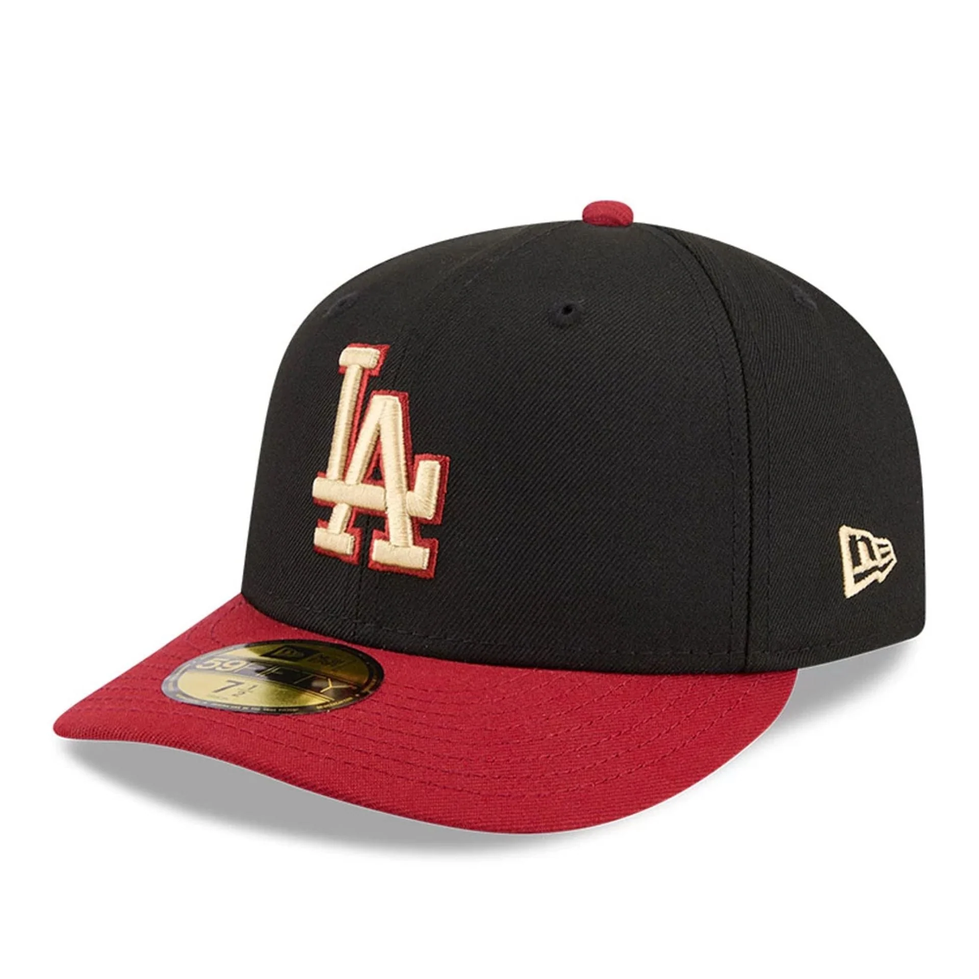 LA Dodgers MLB Team Cards Black 59FIFTY Fitted Cap - Image 4