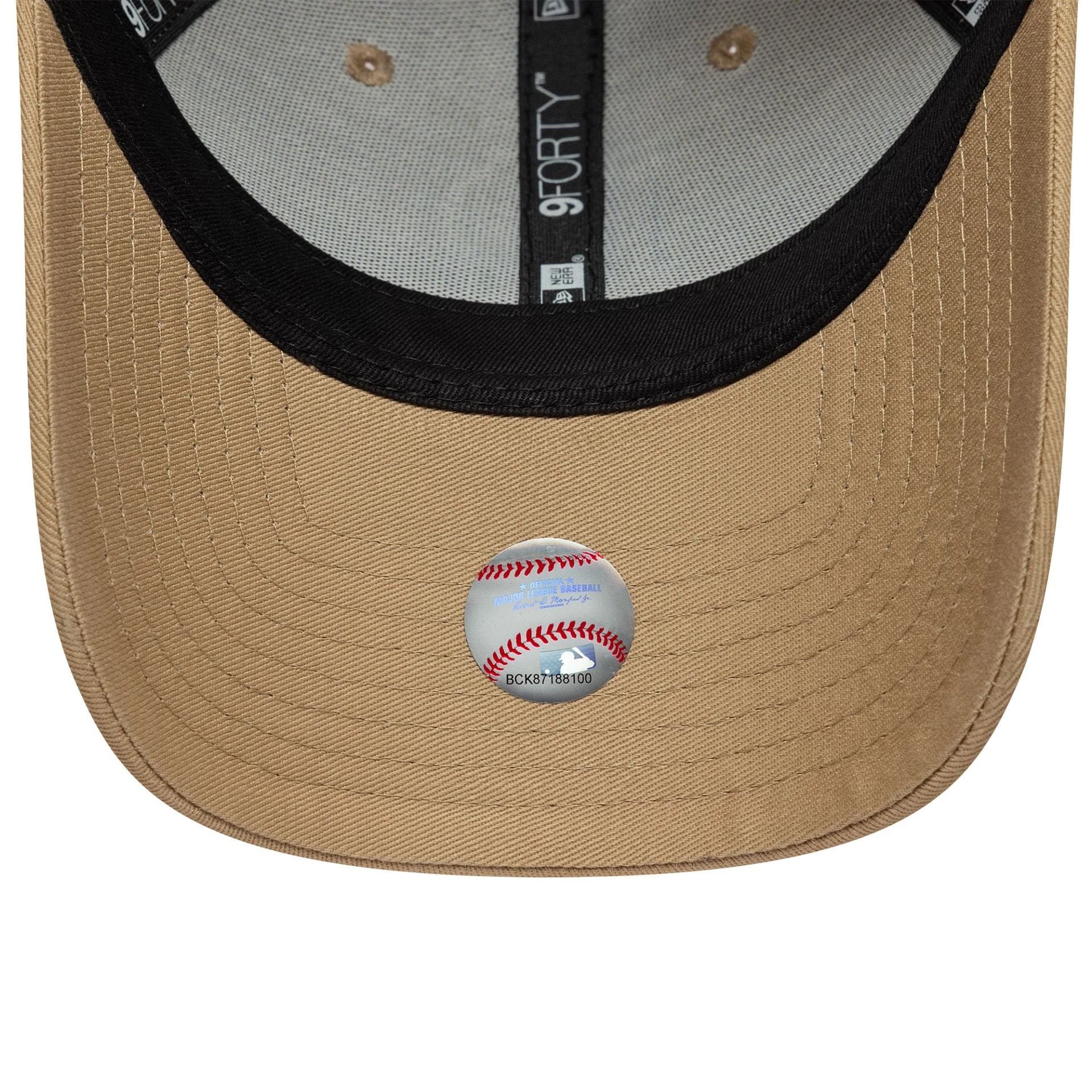 LA Dodgers MLB Team Outline Light Beige 9FORTY Cap - Image 5