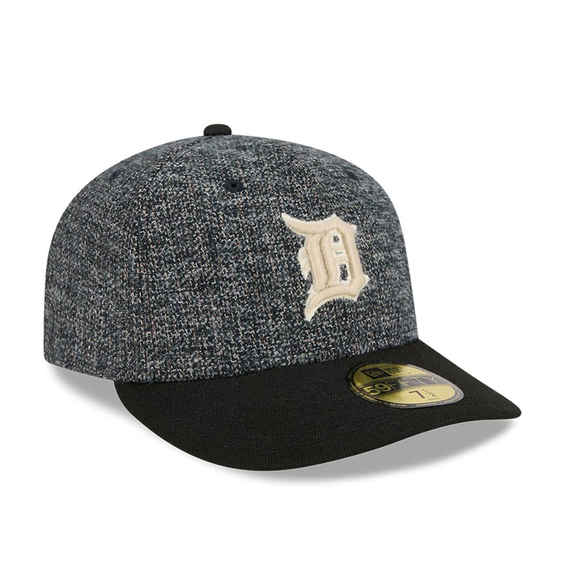 LA Dodgers MLB Tweedy Cotton Black 59FIFTY Fitted Cap - Image 4