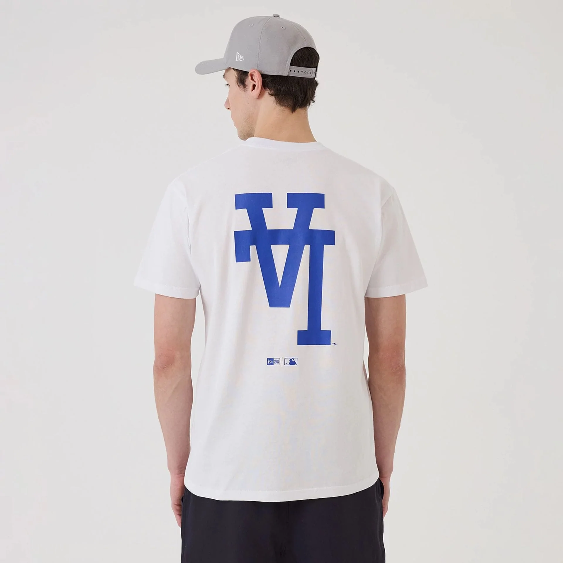 LA Dodgers MLB Upside Down White T-Shirt - Image 2