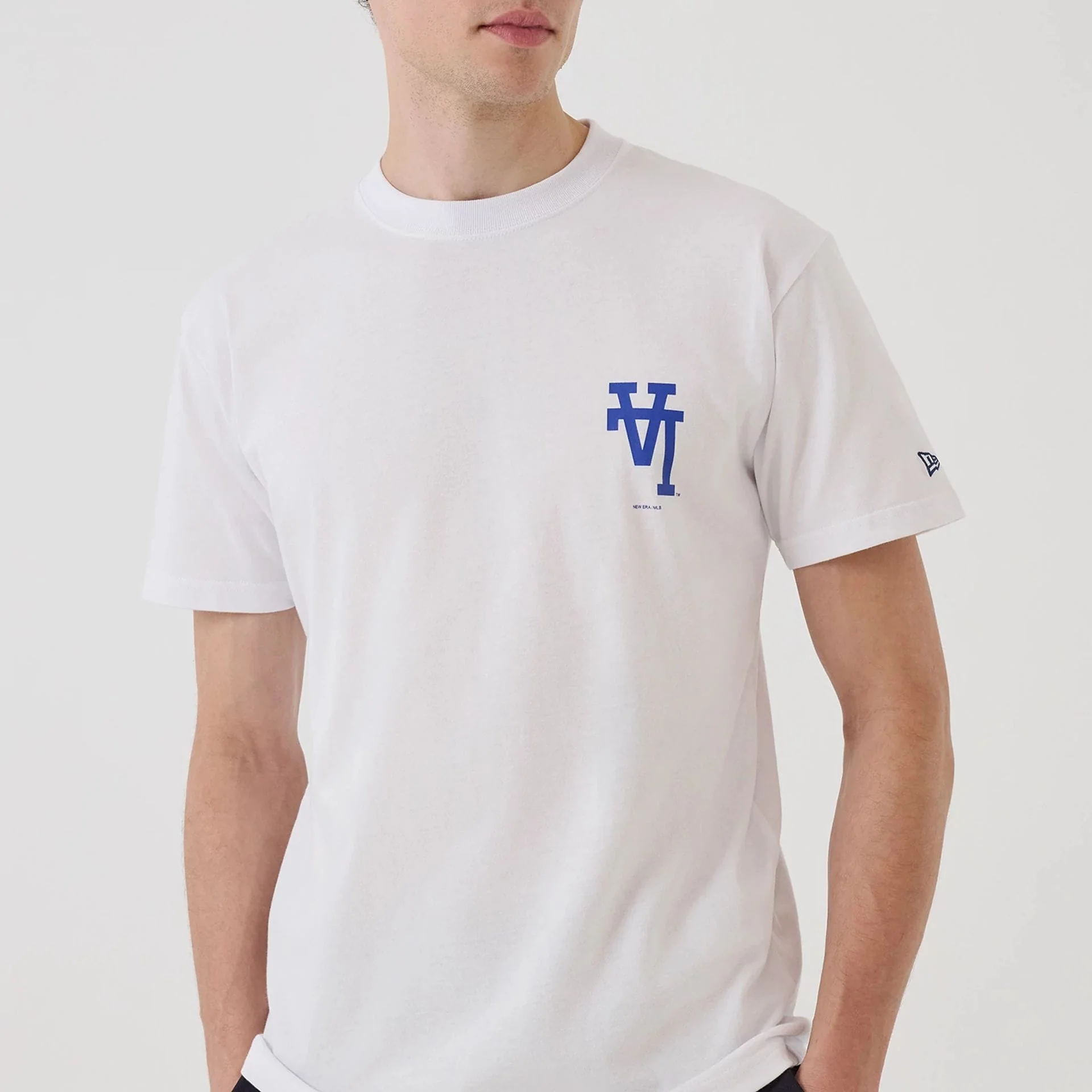 LA Dodgers MLB Upside Down White T-Shirt - Image 5