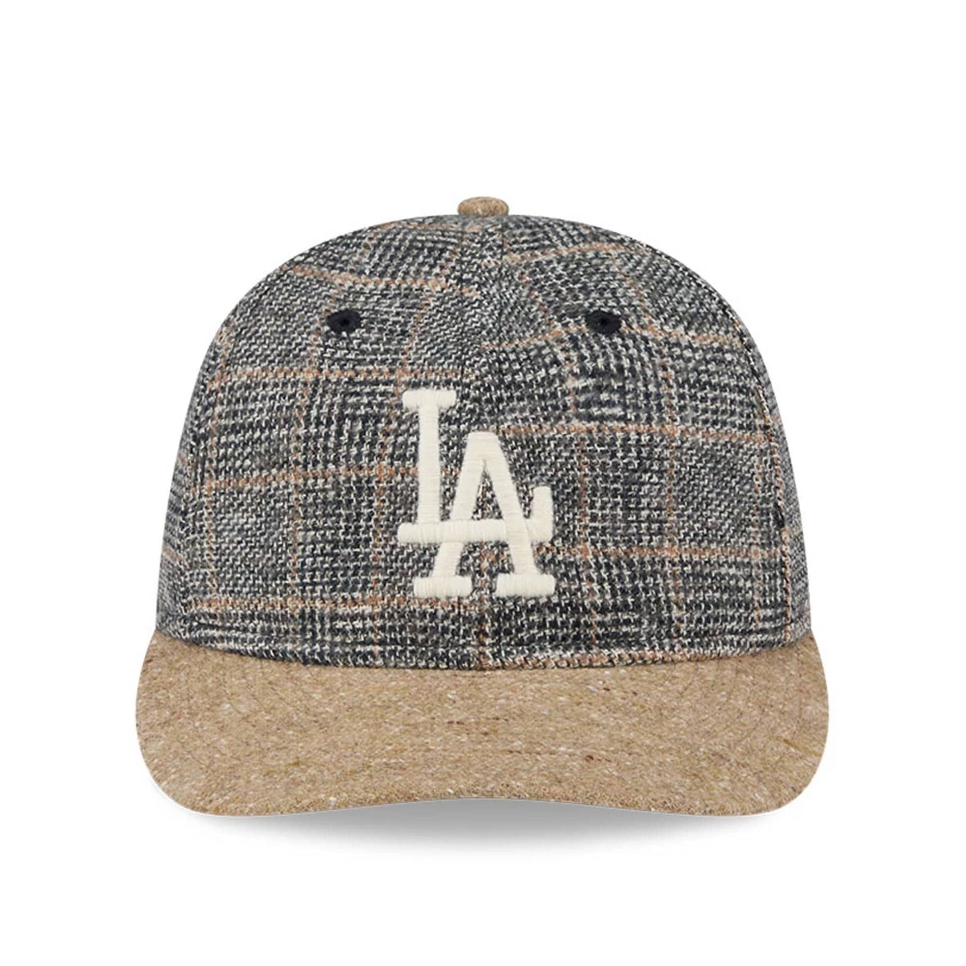 LA Dodgers MLB Vintage Tweed Open Blue Retro Crown 59FIFTY Fitted Cap - Image 3