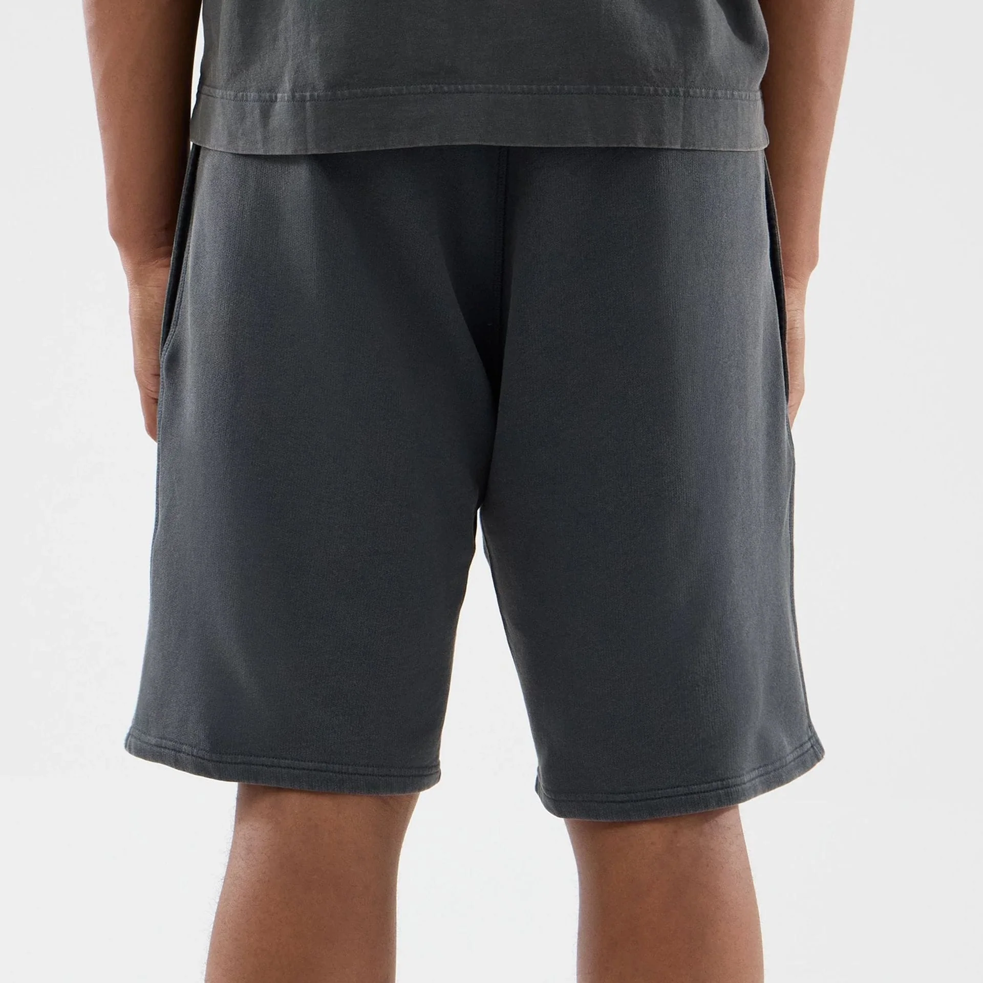 LA Dodgers MLB Washed Dark Grey Shorts - Image 6